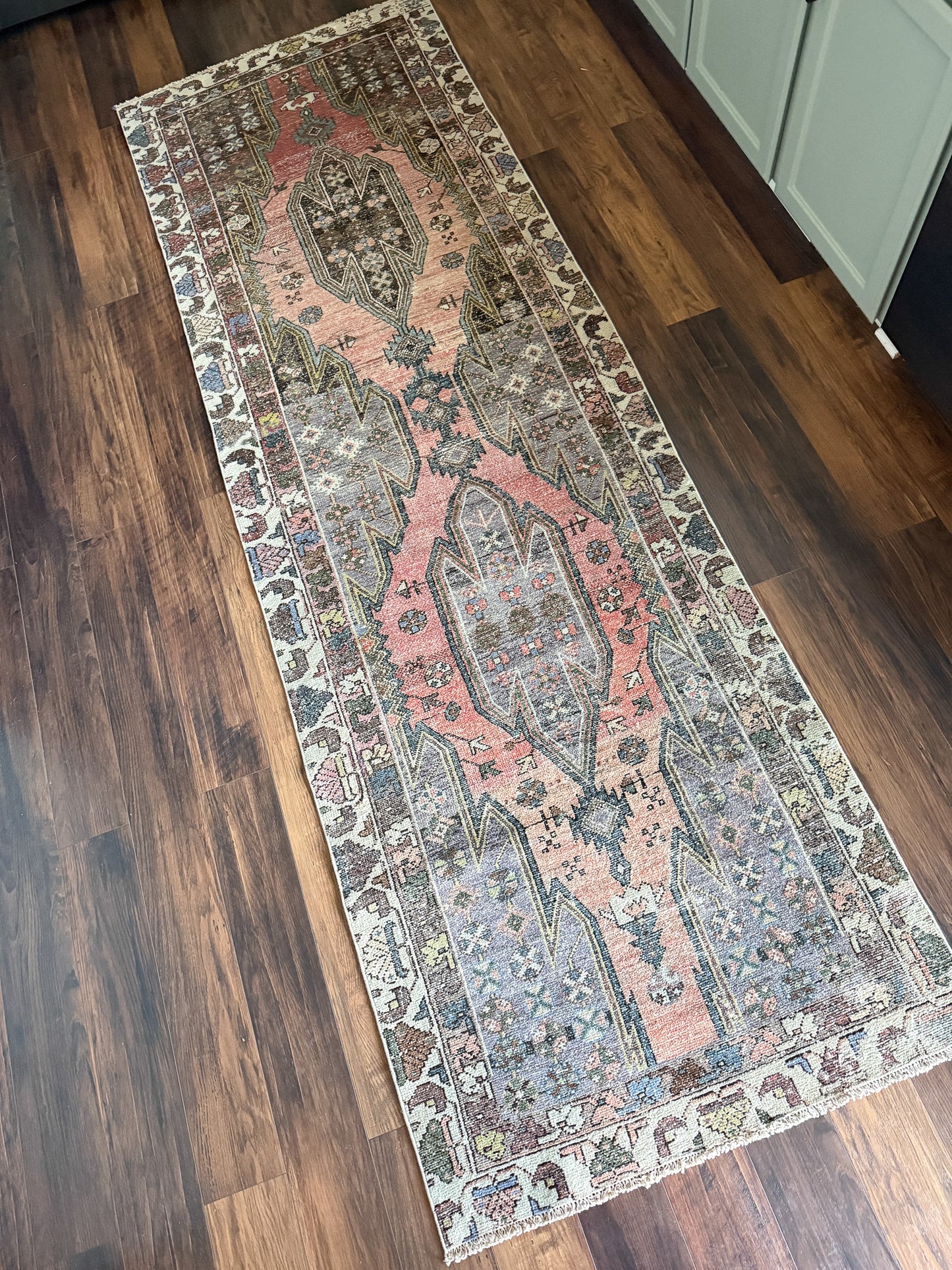 Vintage Hamadan Runner Rug No. R1245 - 3.1’x9.5’