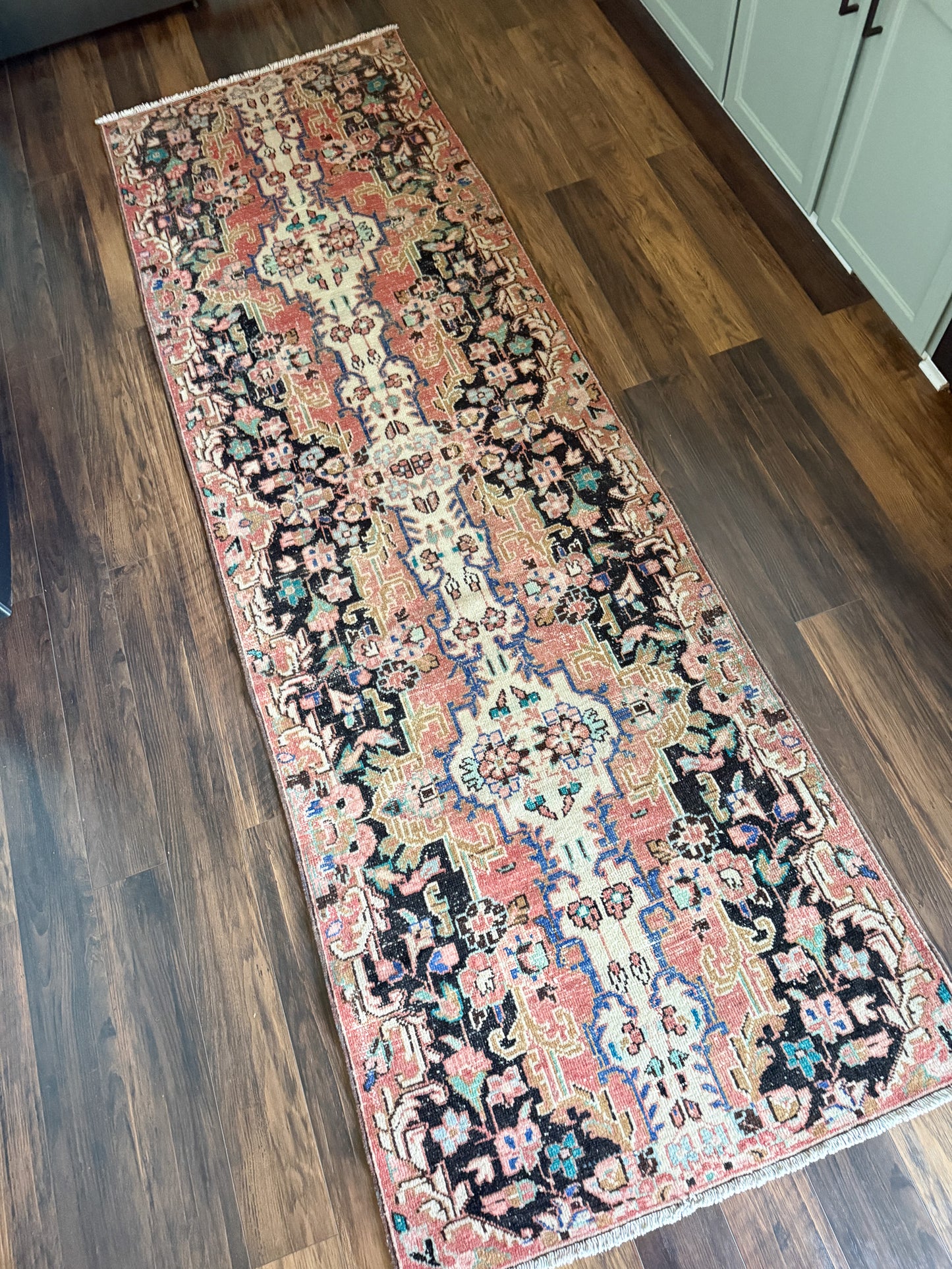 Vintage Karaja Runner Rug No. R1246 - 3.2’x9.5’