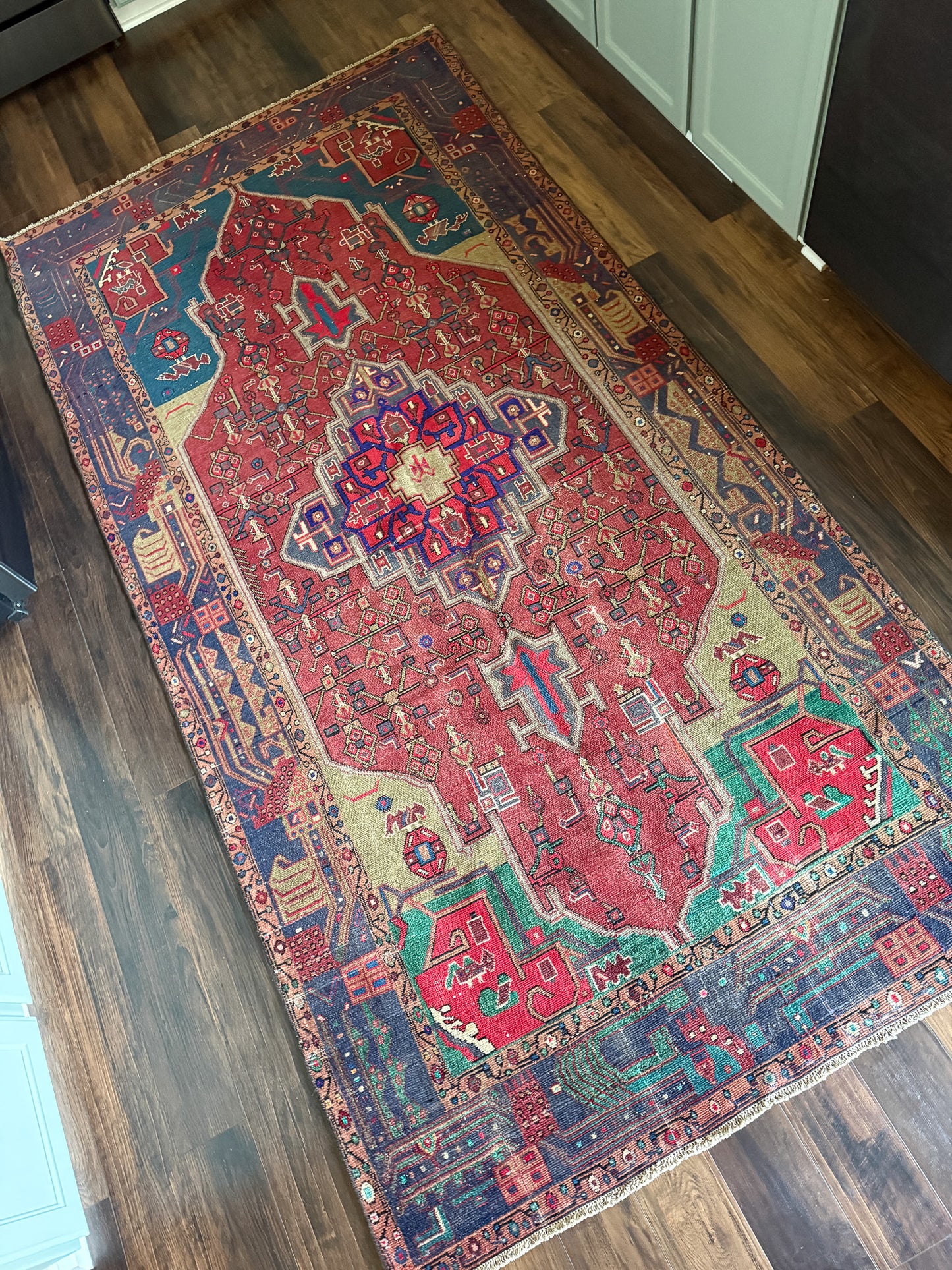Vintage Karaja Area Rug No. A1249 - 4.8'x9.5'