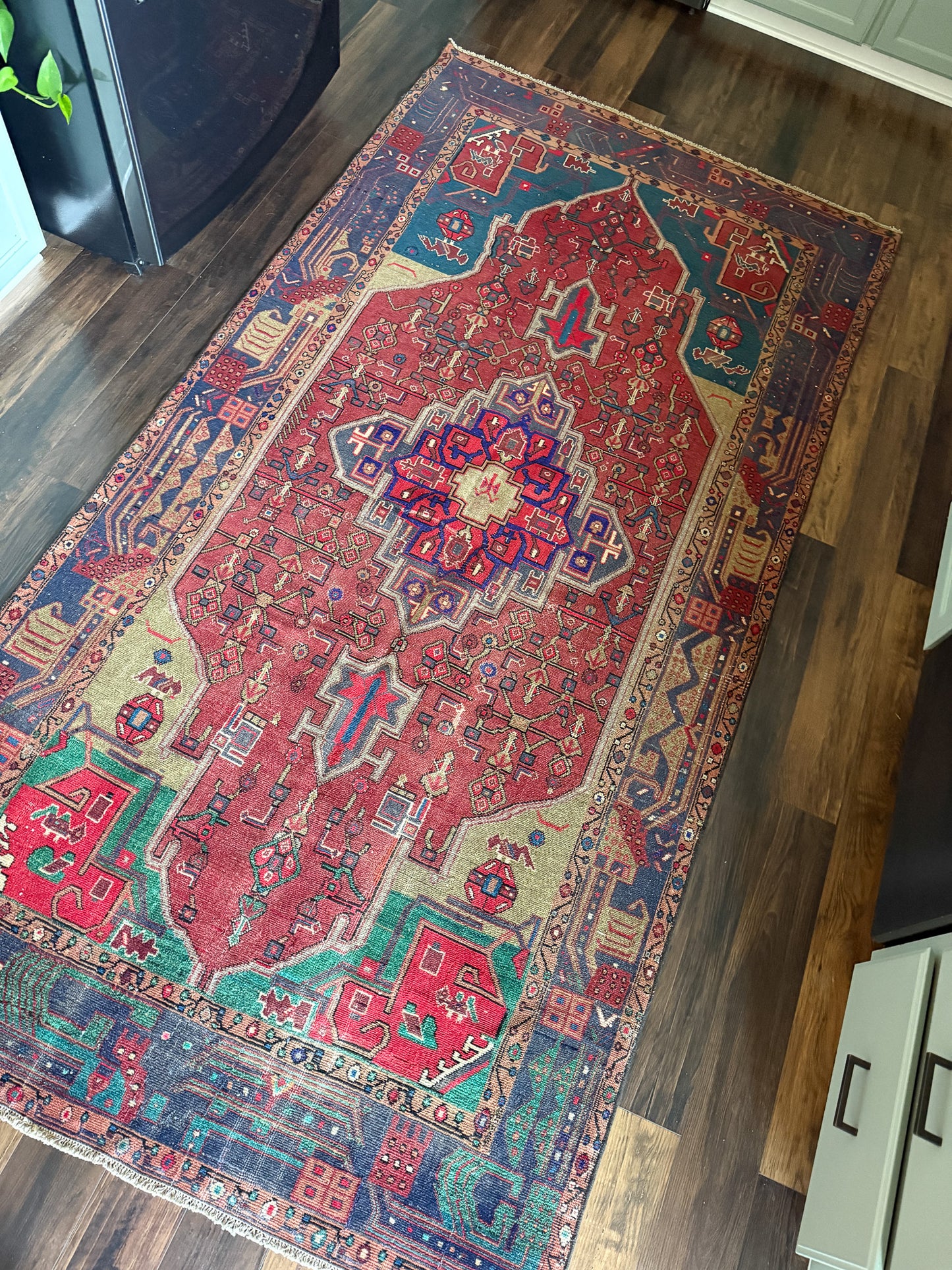 Vintage Karaja Area Rug No. A1249 - 4.8'x9.5'