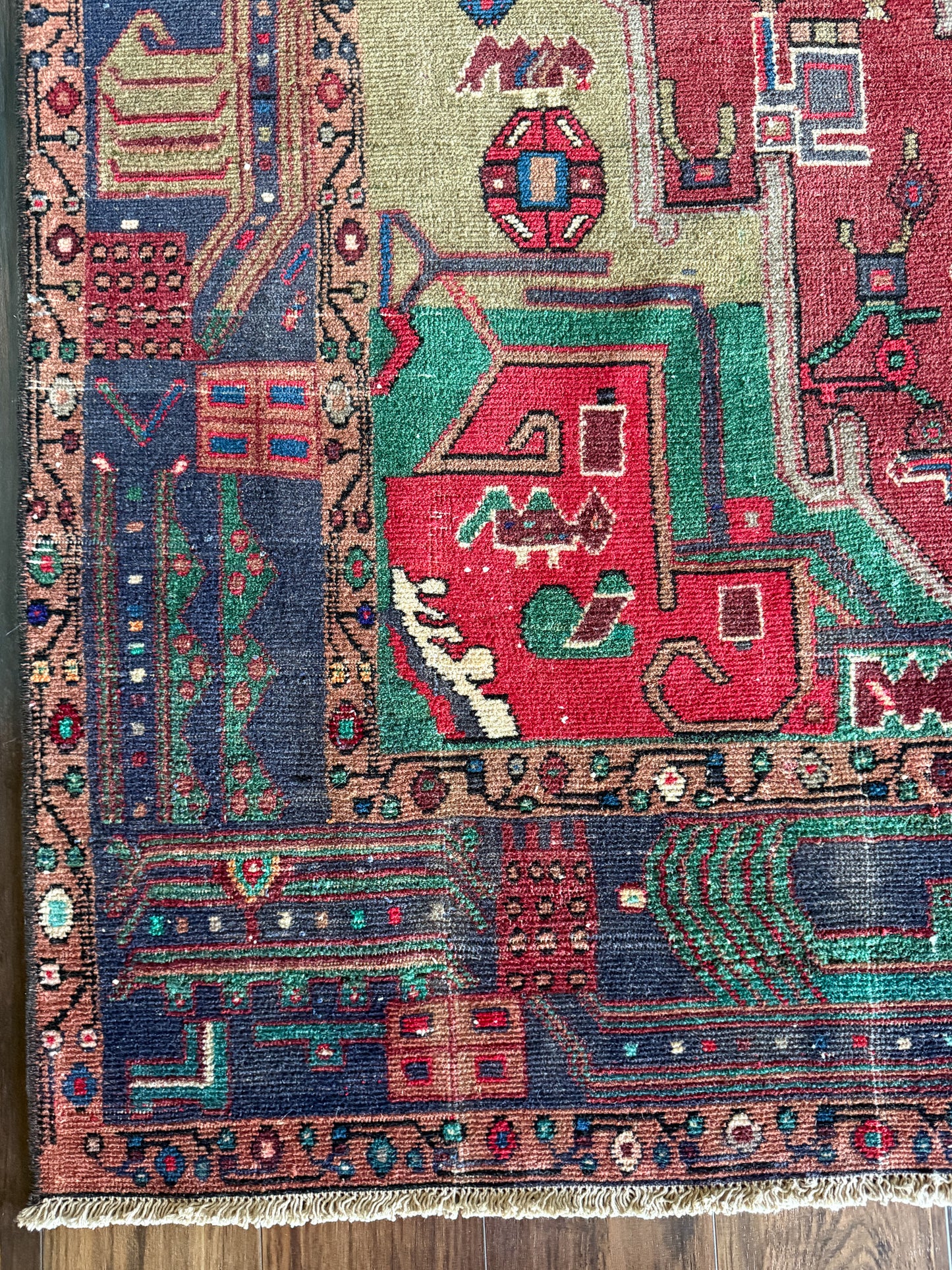 Vintage Karaja Area Rug No. A1249 - 4.8'x9.5'