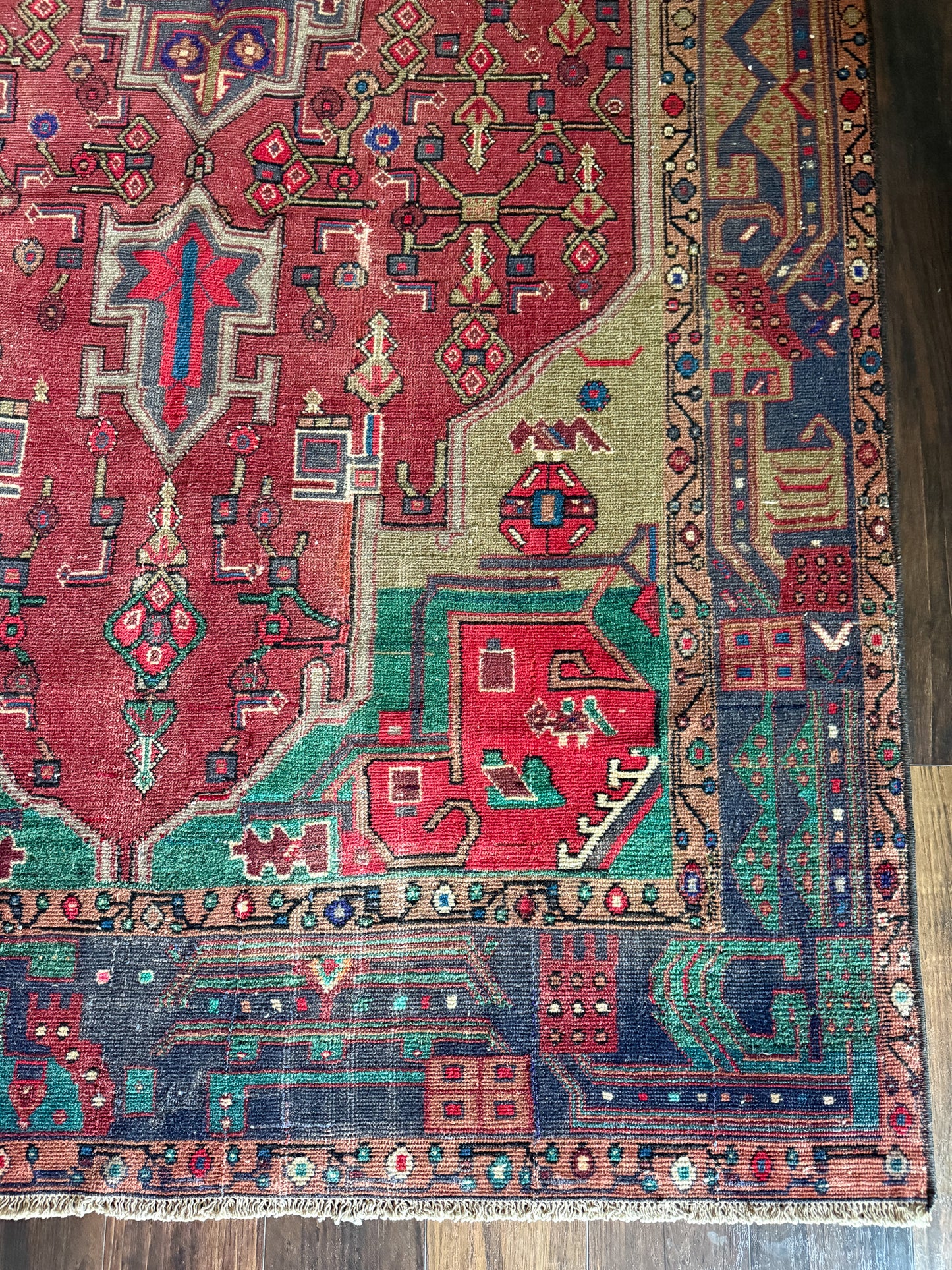 Vintage Karaja Area Rug No. A1249 - 4.8'x9.5'