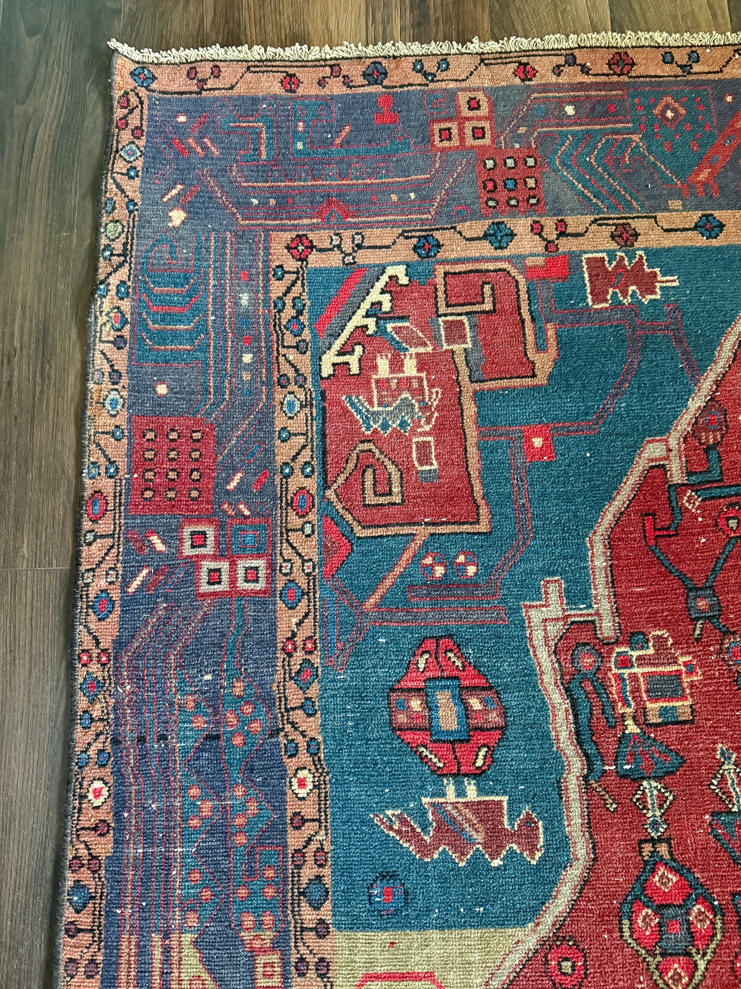 Vintage Karaja Area Rug No. A1249 - 4.8'x9.5'