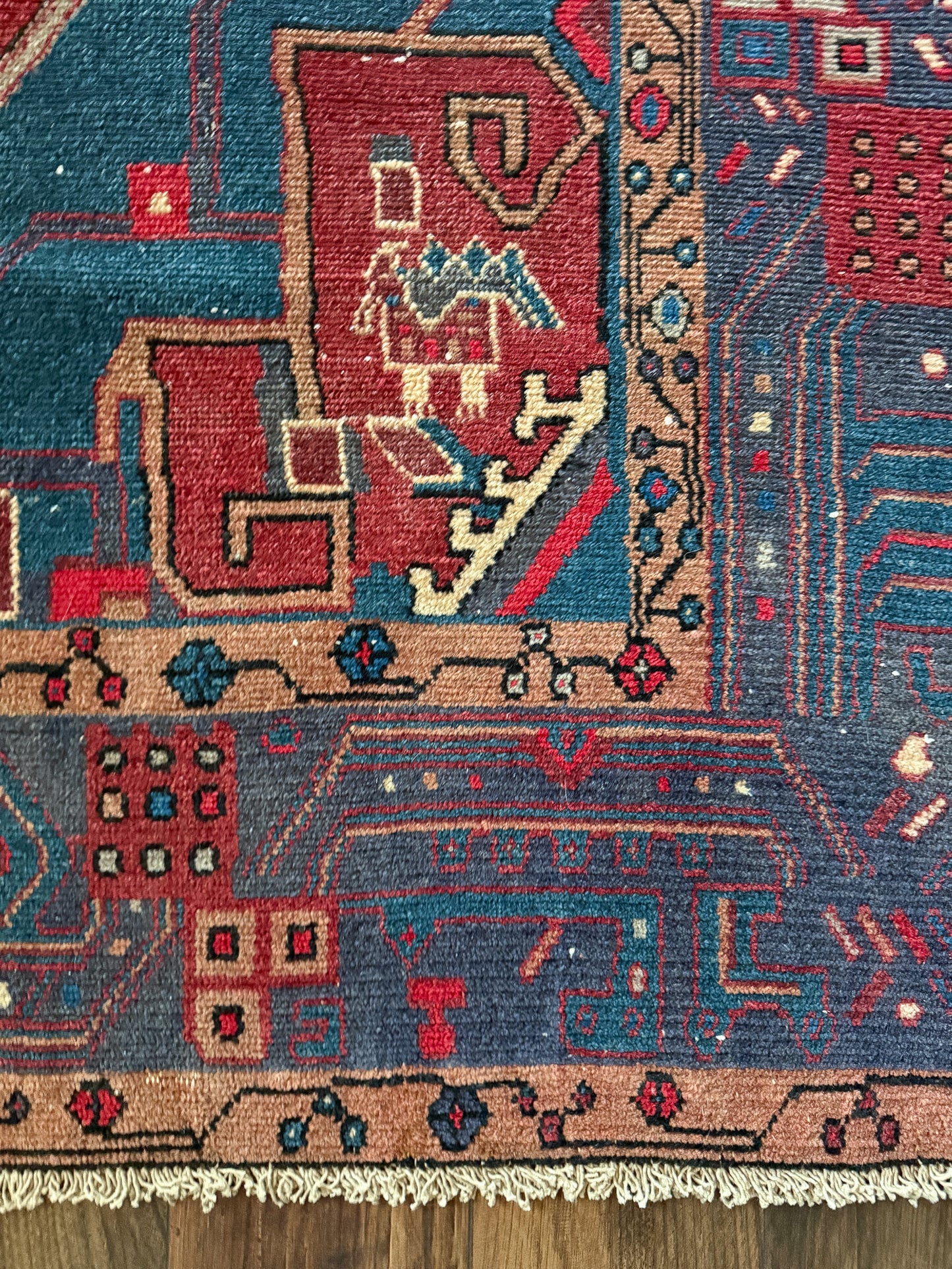 Vintage Karaja Area Rug No. A1249 - 4.8'x9.5'