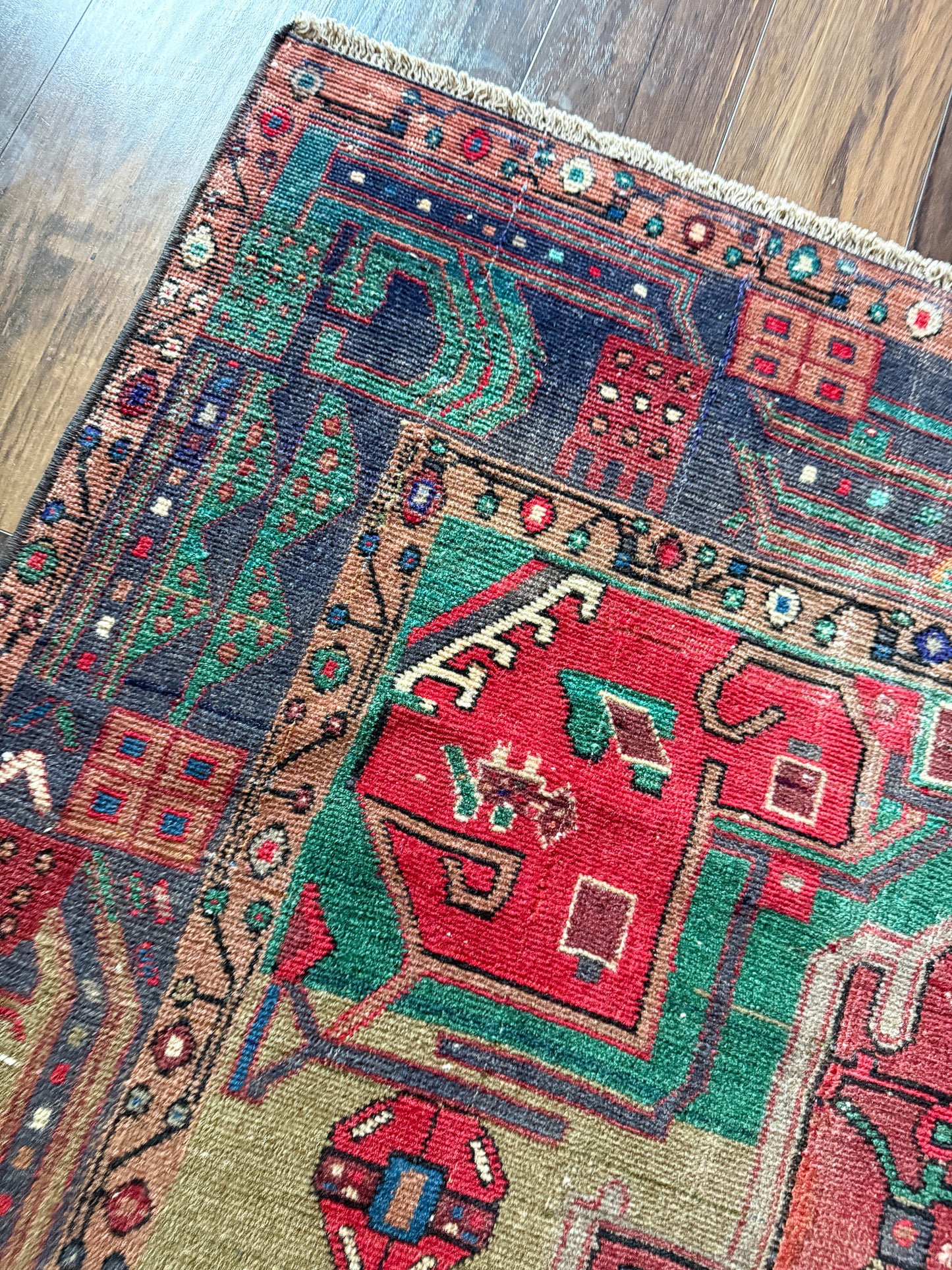 Vintage Karaja Area Rug No. A1249 - 4.8'x9.5'