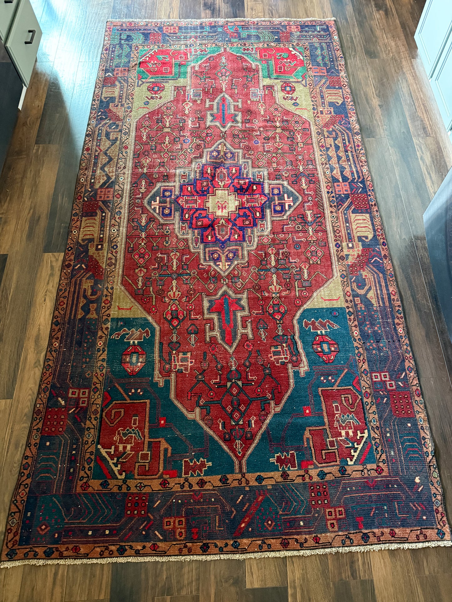 Vintage Karaja Area Rug No. A1249 - 4.8'x9.5'