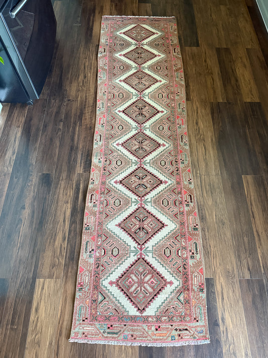 Vintage Hamadan Runner Rug No. R1250 - 2.3’x8.7’