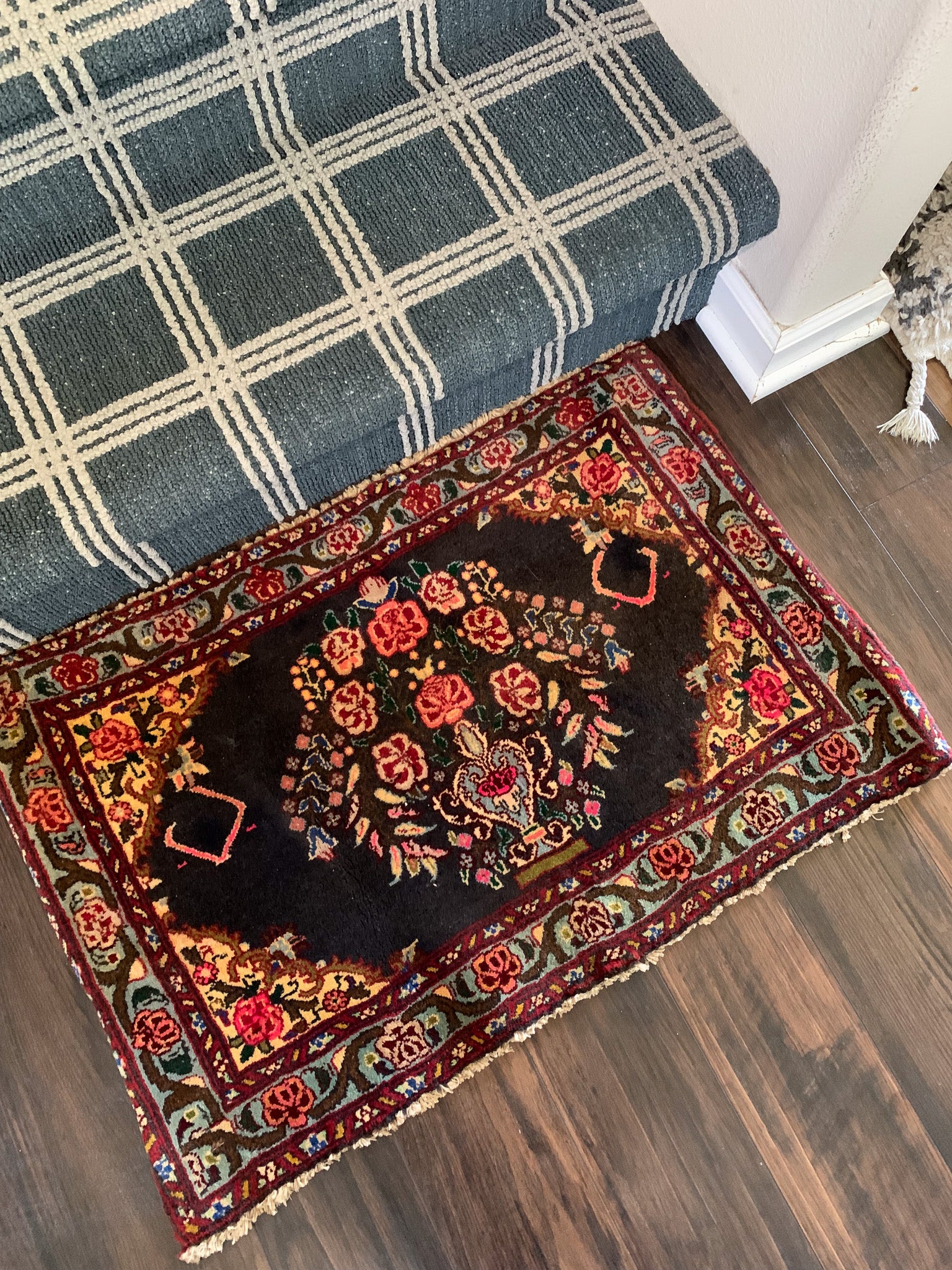 Hip Rugs Vintage Persian Pictorial Rug No. PR1165 - 1.9' x 2.7' – Velvet & Shag ...