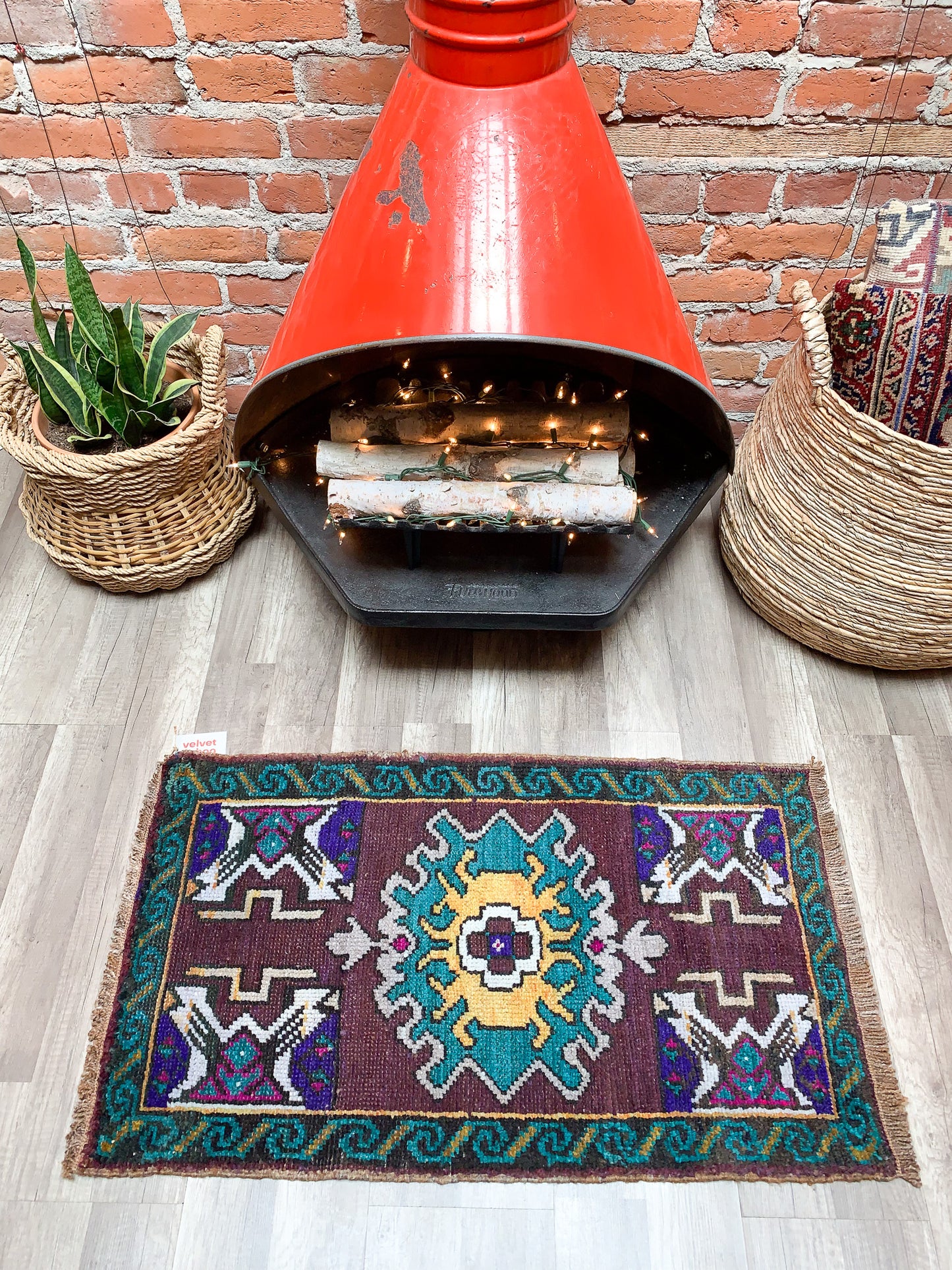 Vintage Turkish Mini Rug 1.8'x3.1' - No. 659