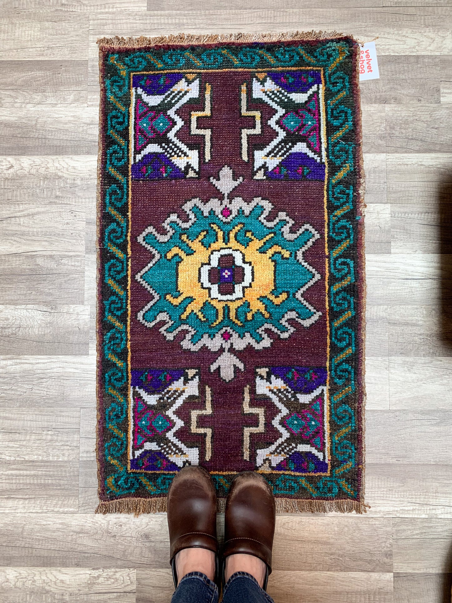 Vintage Turkish Mini Rug 1.8'x3.1' - No. 659