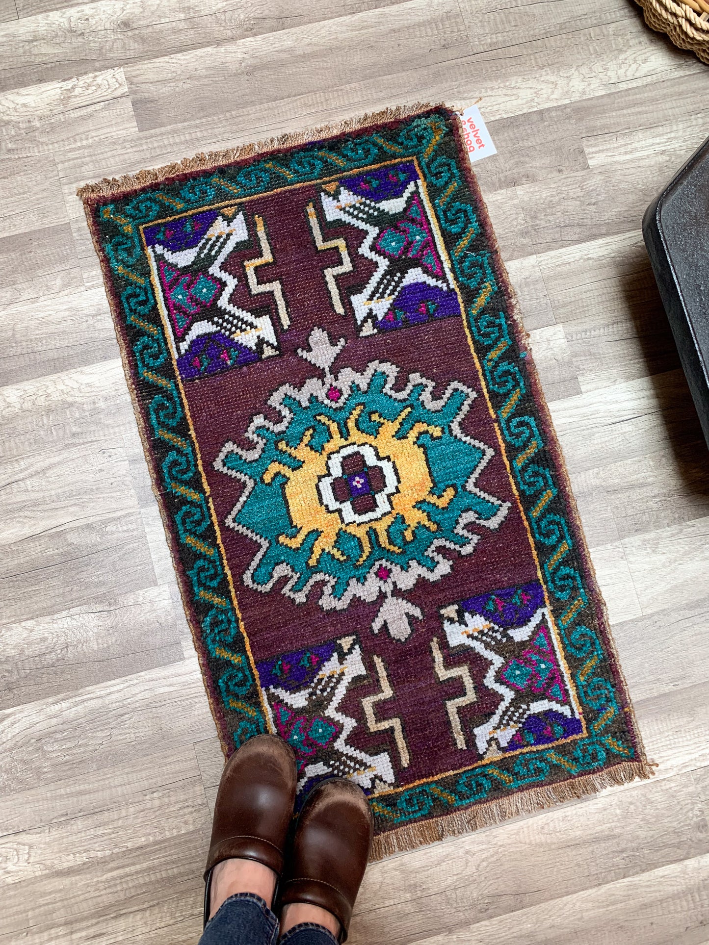Vintage Turkish Mini Rug 1.8'x3.1' - No. 659