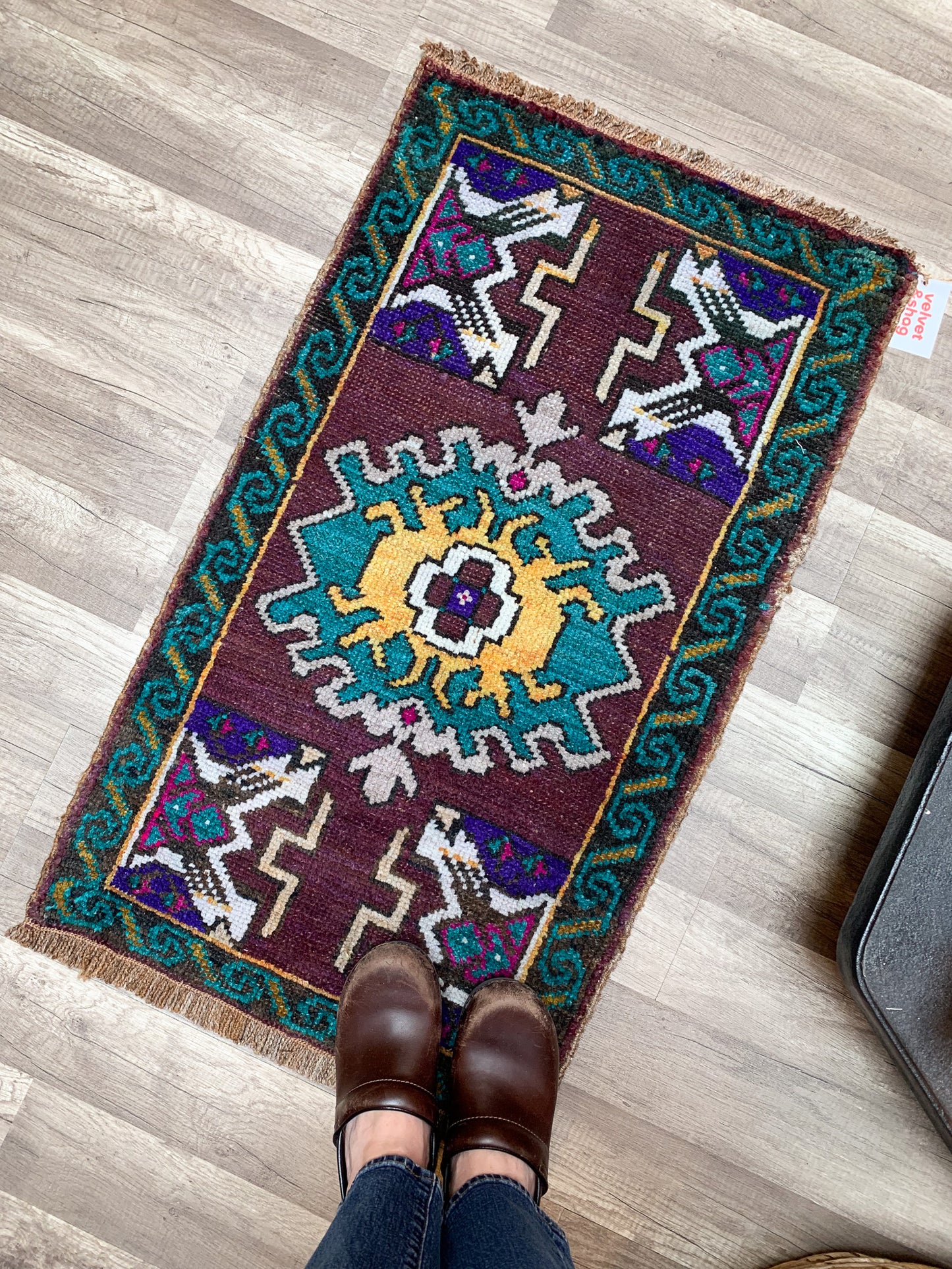 Vintage Turkish Mini Rug 1.8'x3.1' - No. 659