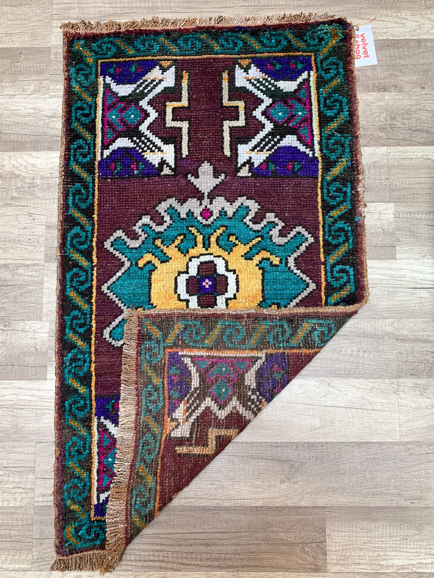 Vintage Turkish Mini Rug 1.8'x3.1' - No. 659