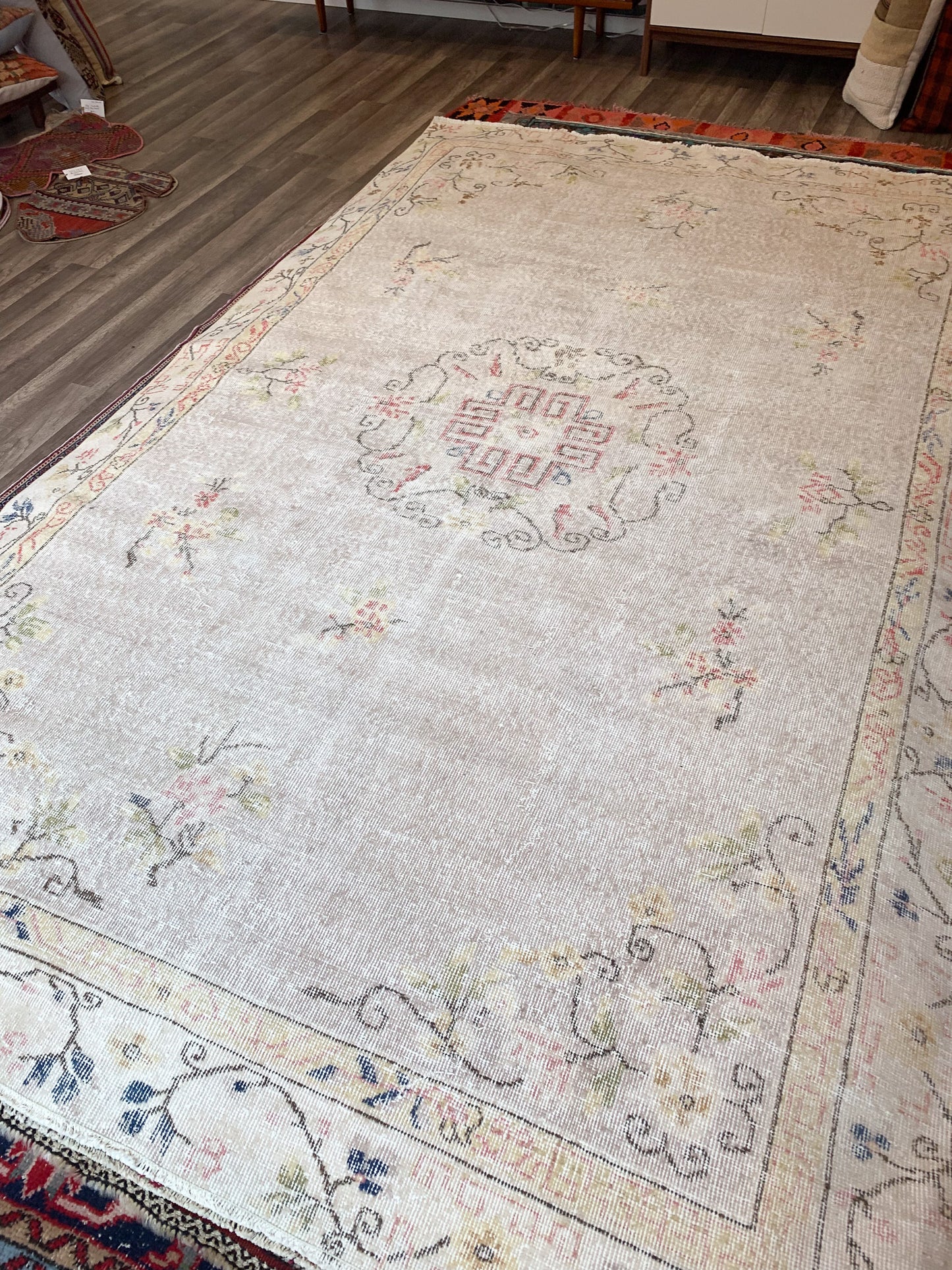 Reserved for Trisha - A1108 - 6.2' x 9.8' Vintage Turkish Area Rug