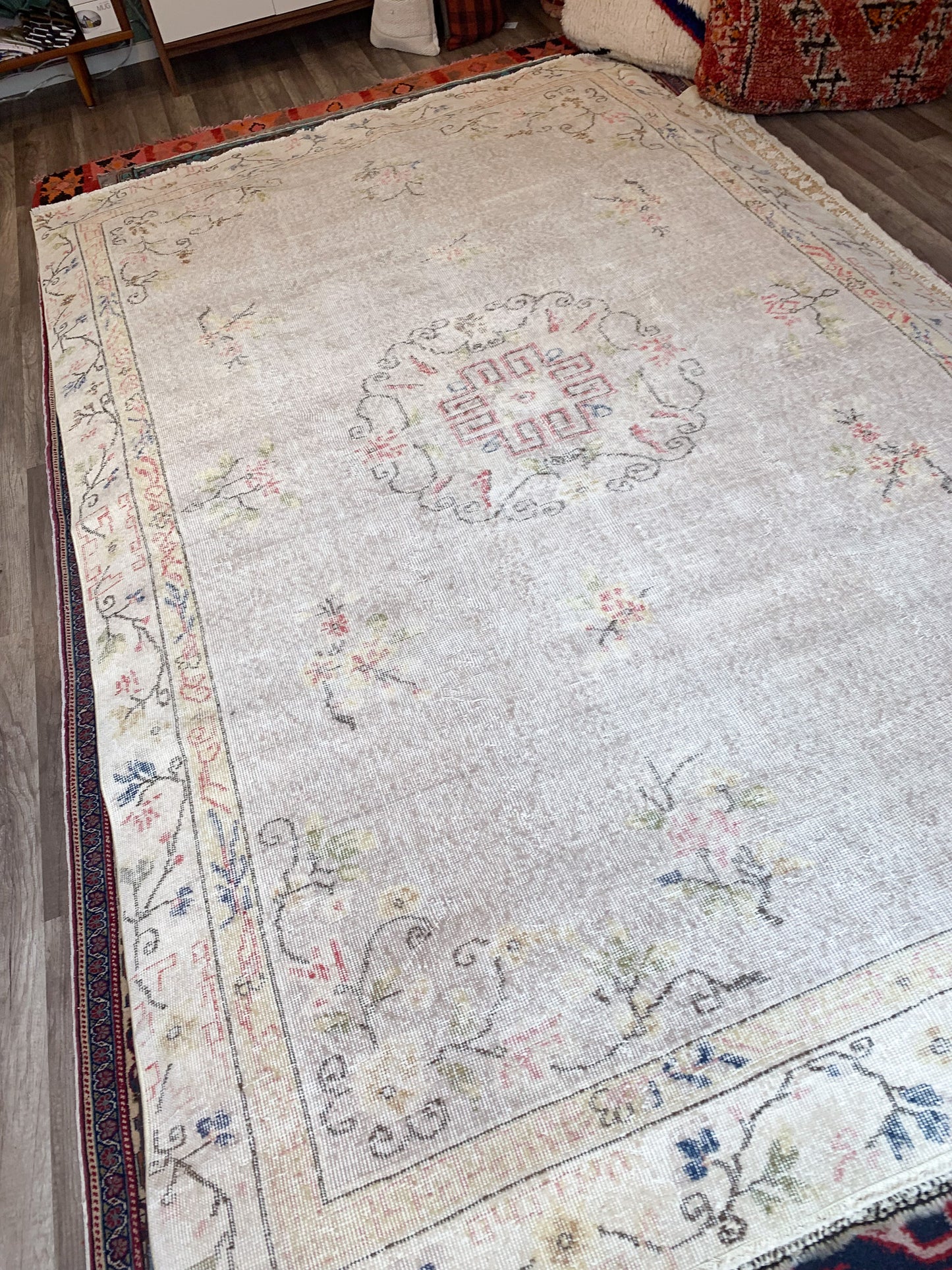 Reserved for Trisha - A1108 - 6.2' x 9.8' Vintage Turkish Area Rug