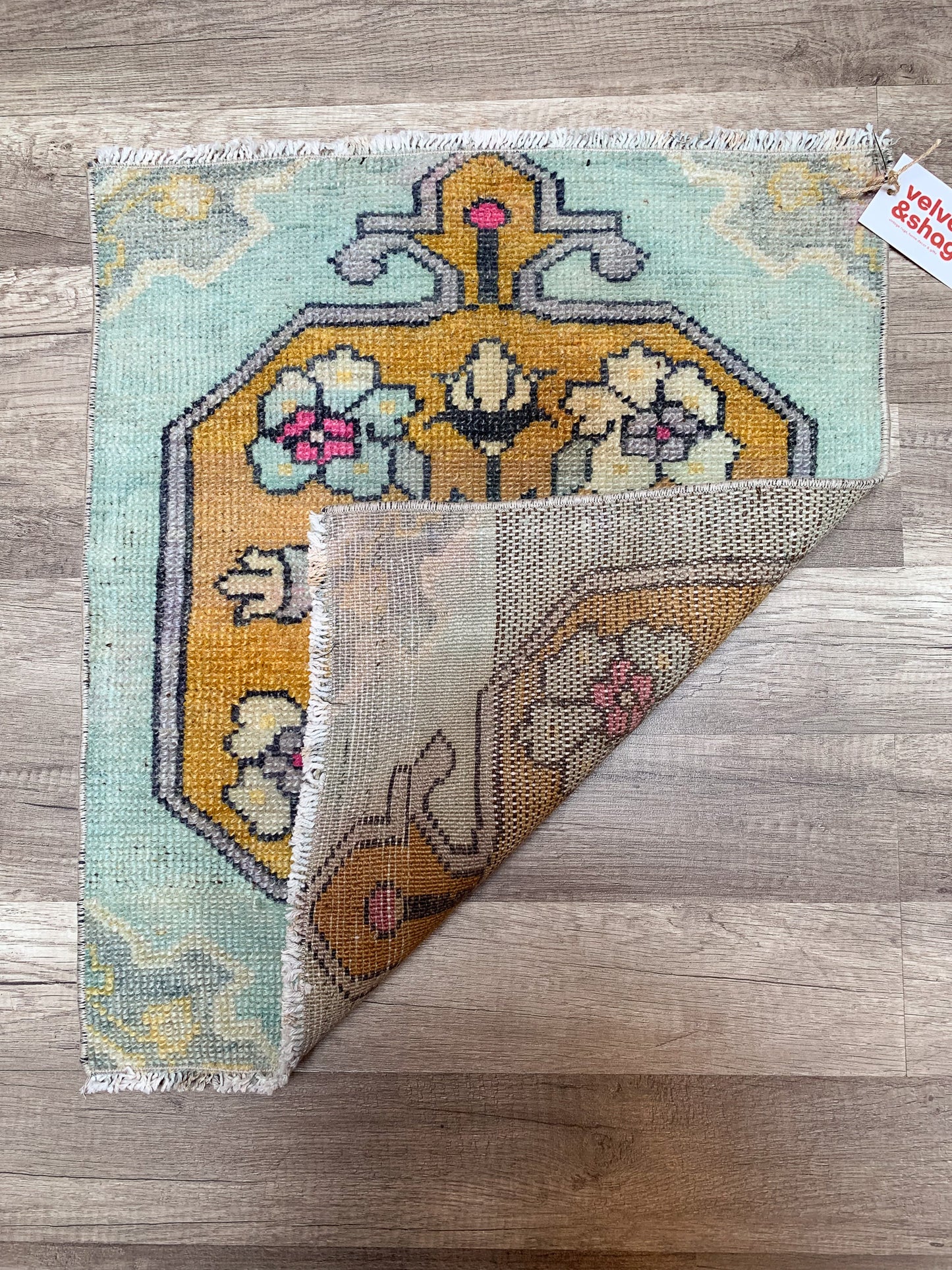 Vintage Turkish Mini Rug 1.7'x2' - No. 656