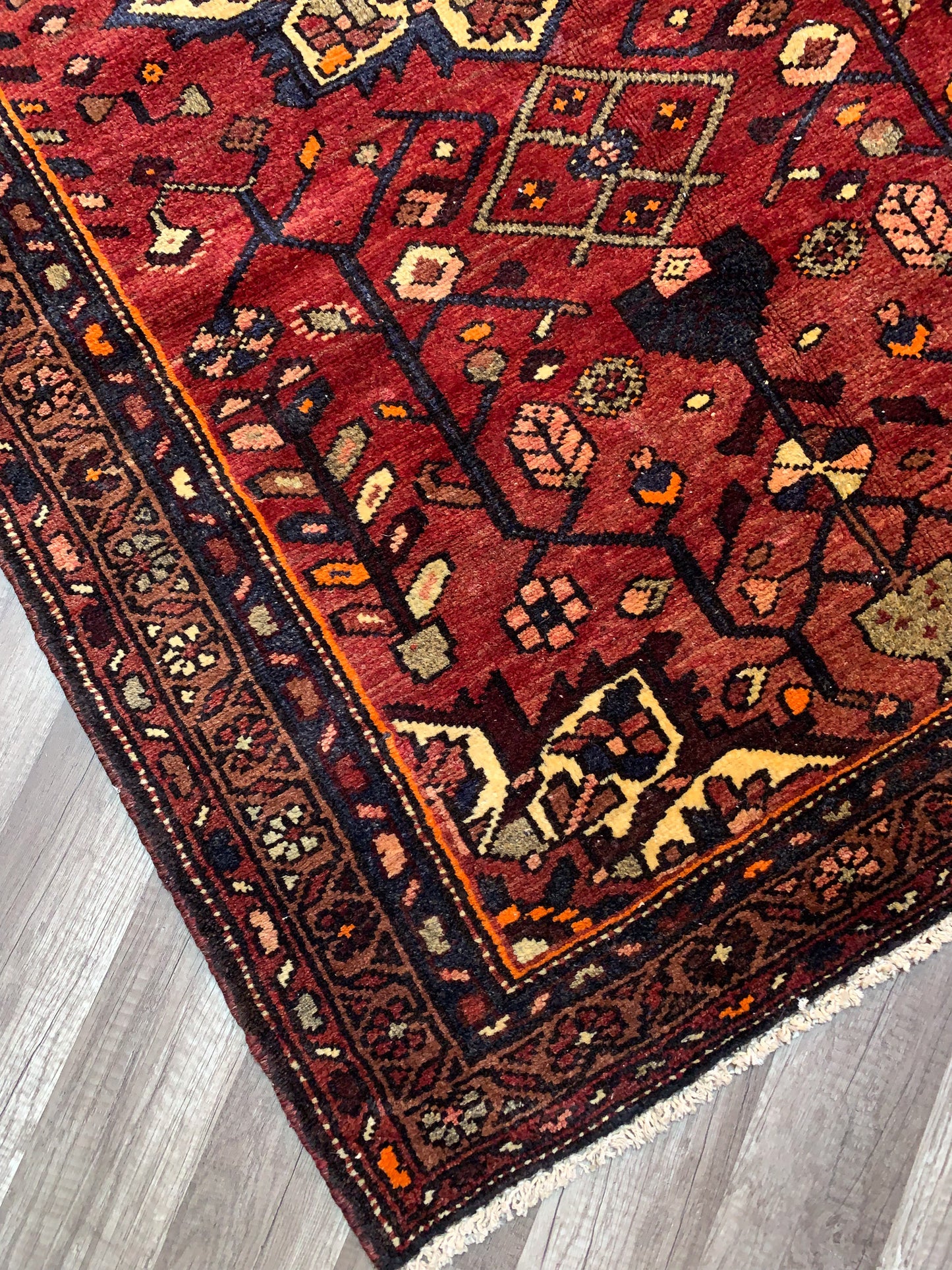 Vintage Persian Area Rug No. A1167 - 3.5' x 5.4'