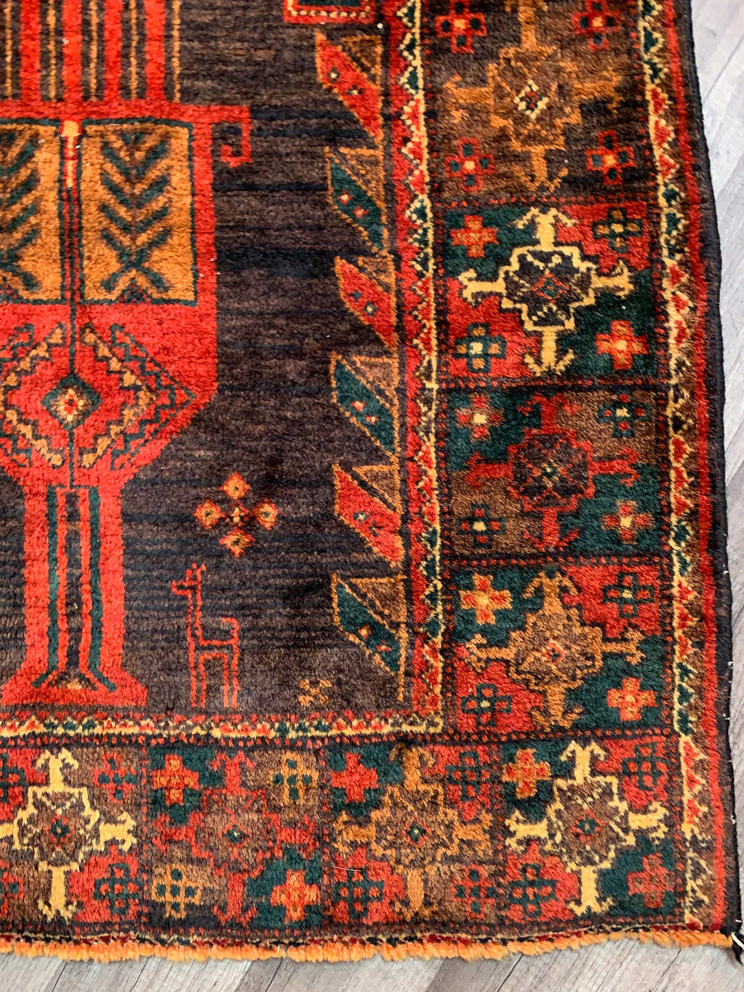 Vintage Persian Area Rug No. A1165 - 4.1' x 7.8'