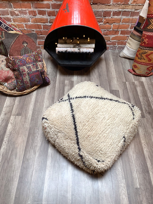 Moroccan Rug Floor Pouf / Pet Bed #357