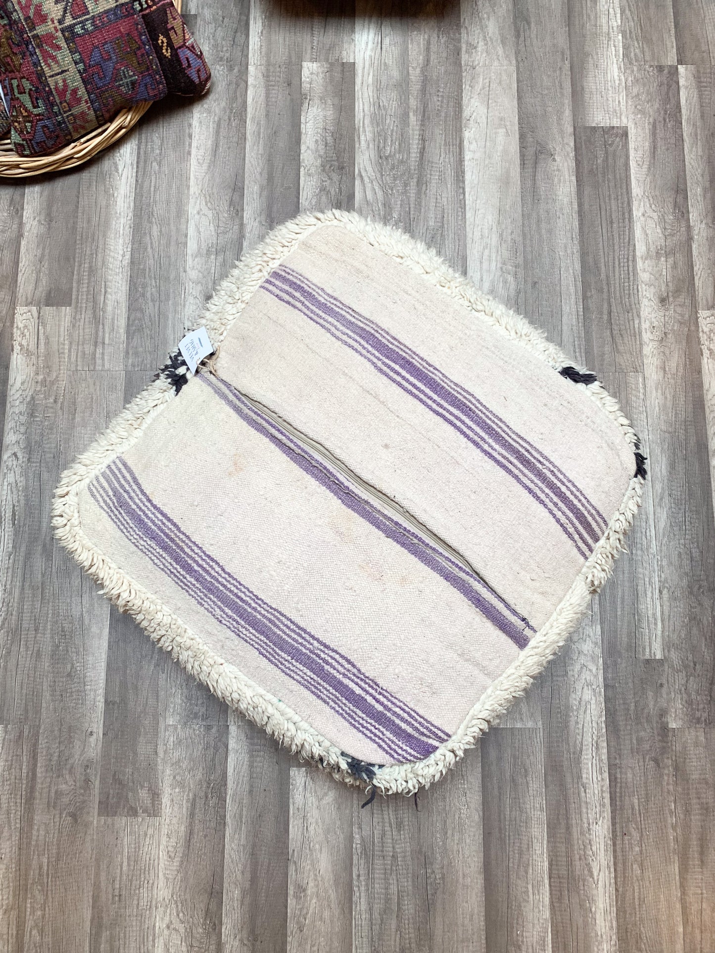 Moroccan Rug Floor Pouf / Pet Bed #357