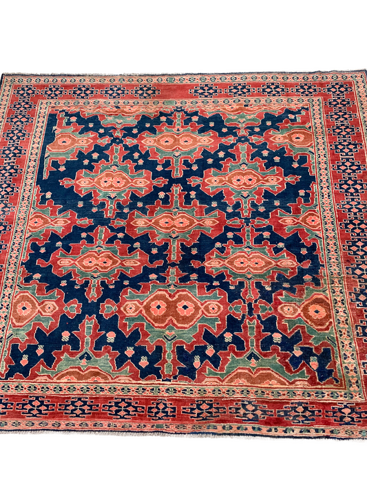 Reserved for Sarah - A1113- 5.4' x 6.1' Vintage Afghan Kaargai Area Rug