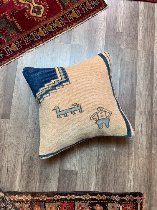No. P376 - 20" X 20" Turkish Rug Pillow Cover