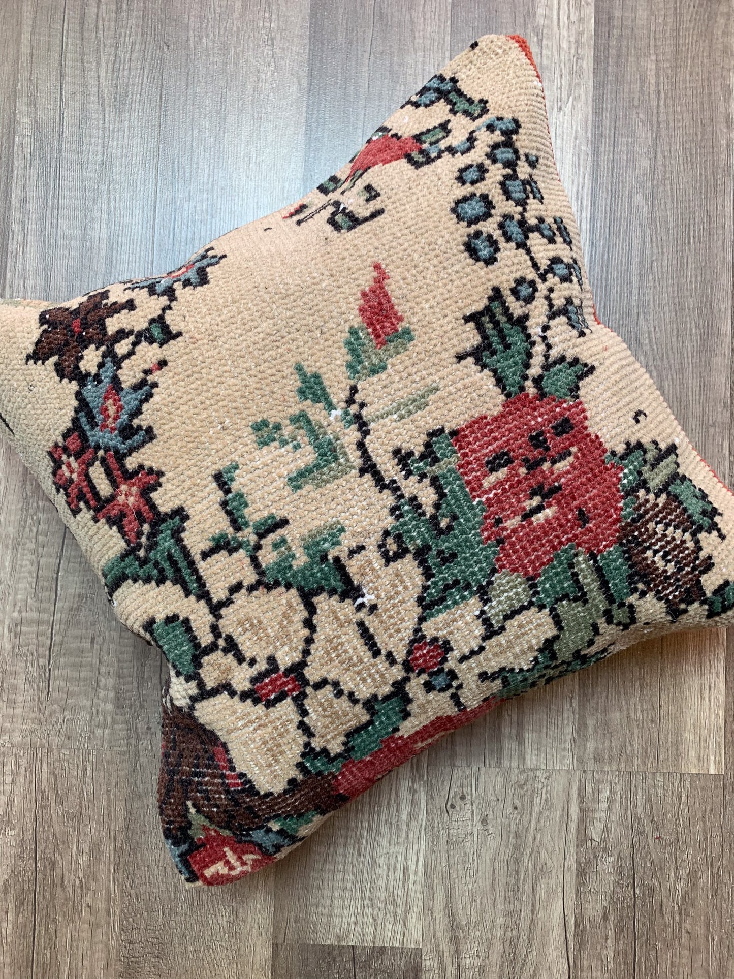 No. P380 - 16" X 16" Turkish Rug Pillow Cover