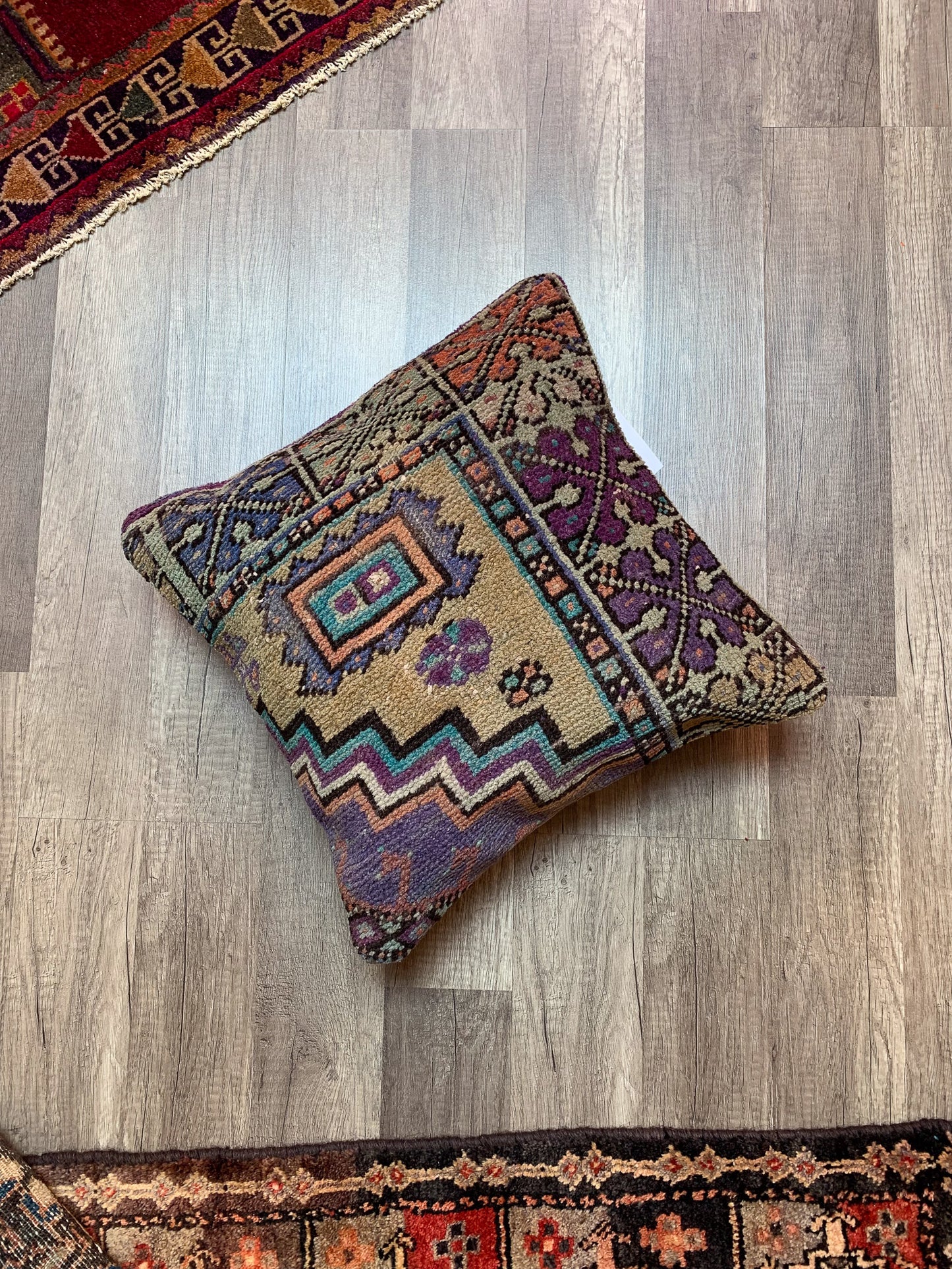 No. P378- 16" X 16" Turkish Rug Pillow Cover
