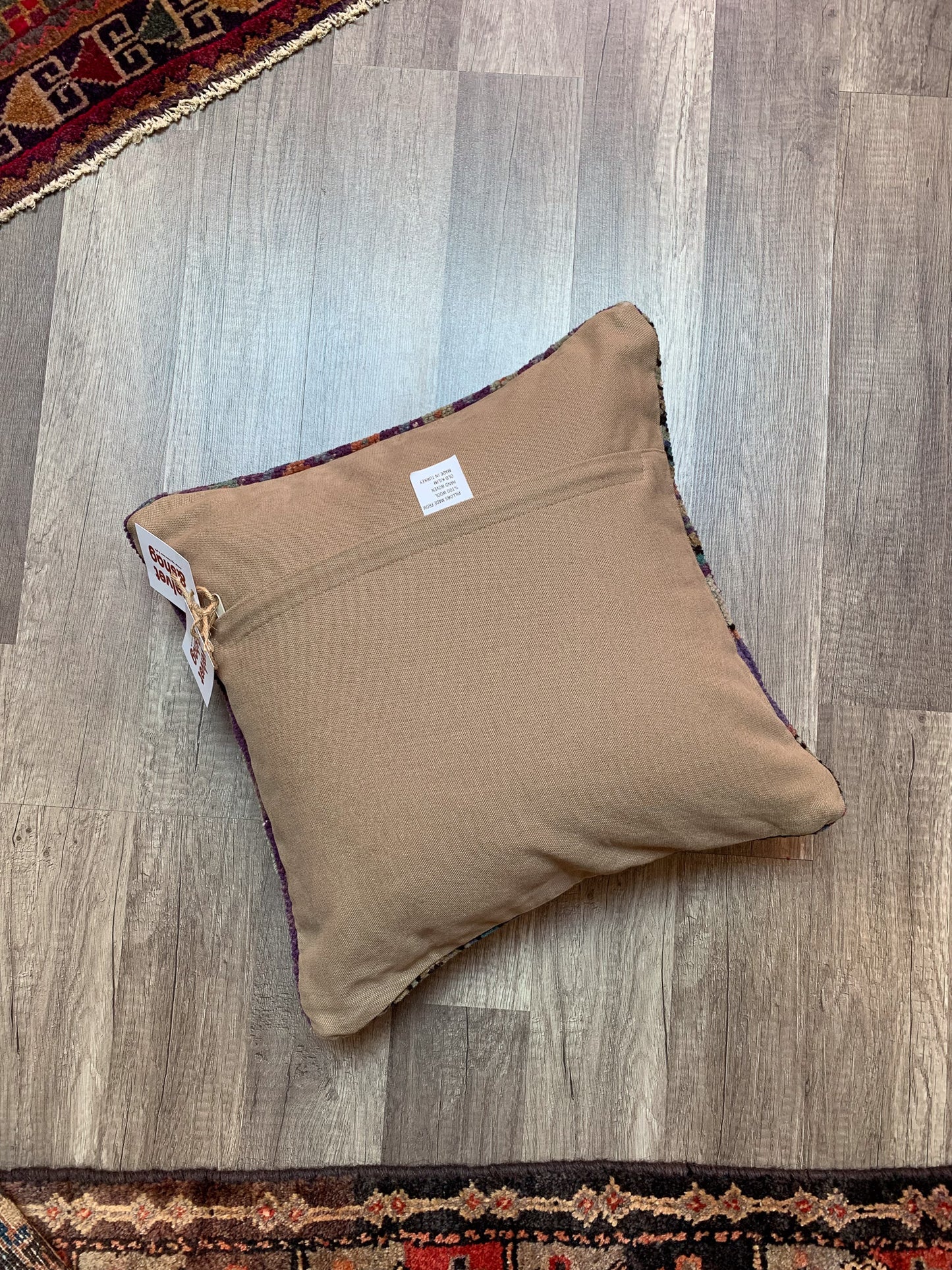 No. P378- 16" X 16" Turkish Rug Pillow Cover