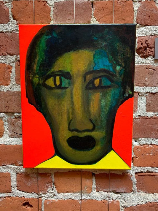 "The Mayan" Original Painted Portrait by Sandra Bocas