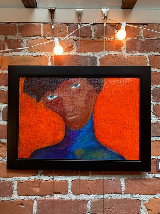 "Dandy" Original Painted Portrait by Sandra Bocas