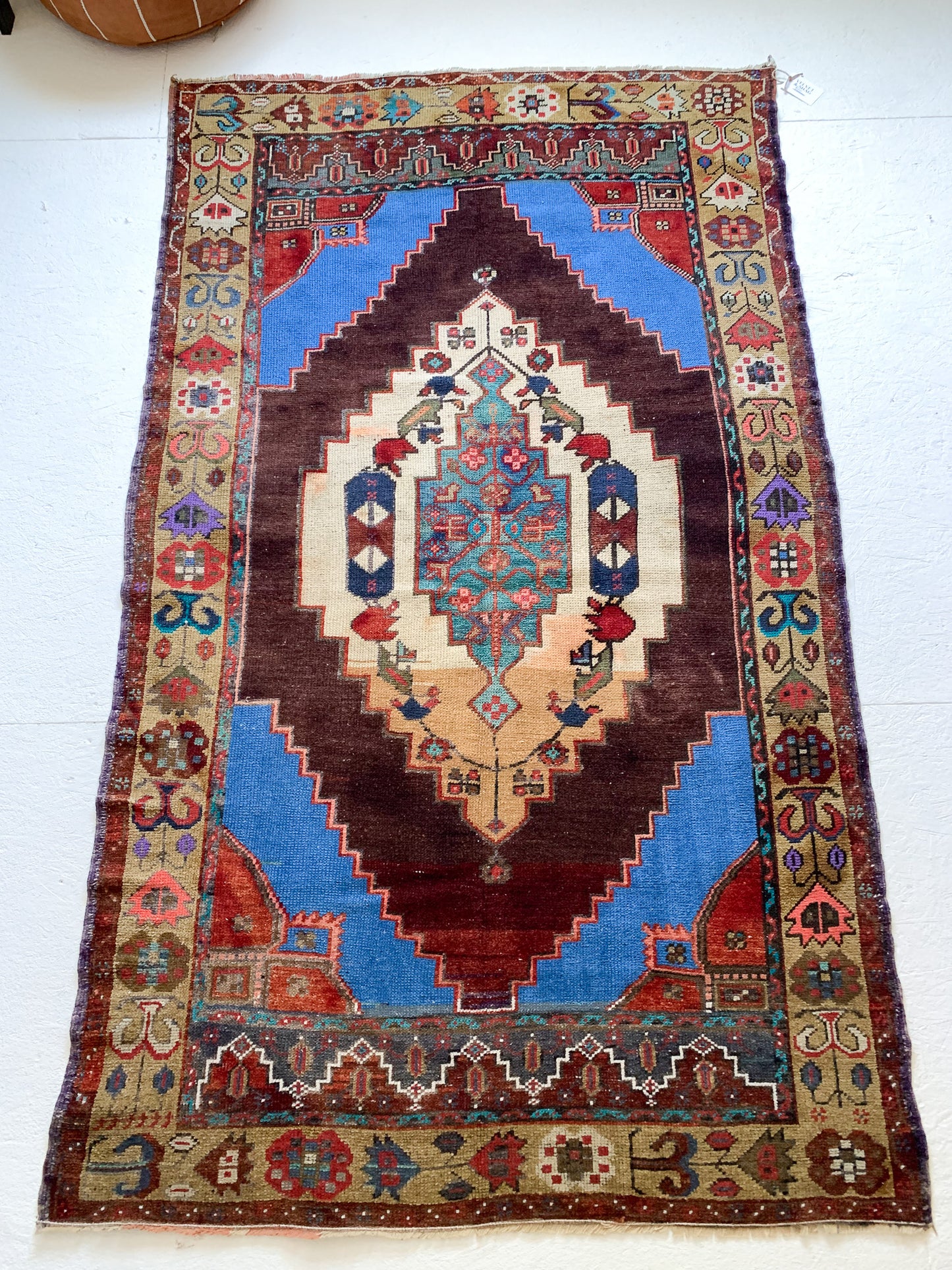 Reserved for Carmen - A1053 - 4.0' x 6.9' Vintage Turkish Area Rug