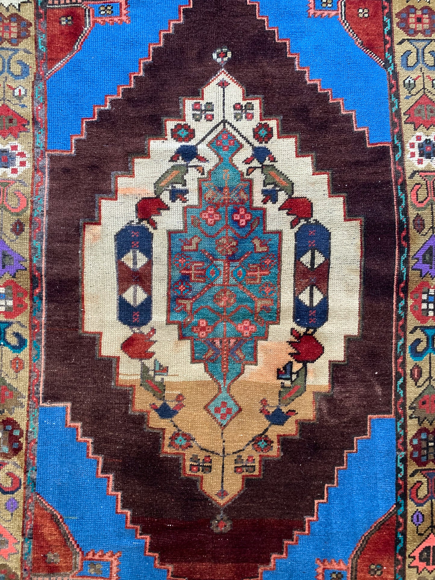 Reserved for Carmen - A1053 - 4.0' x 6.9' Vintage Turkish Area Rug