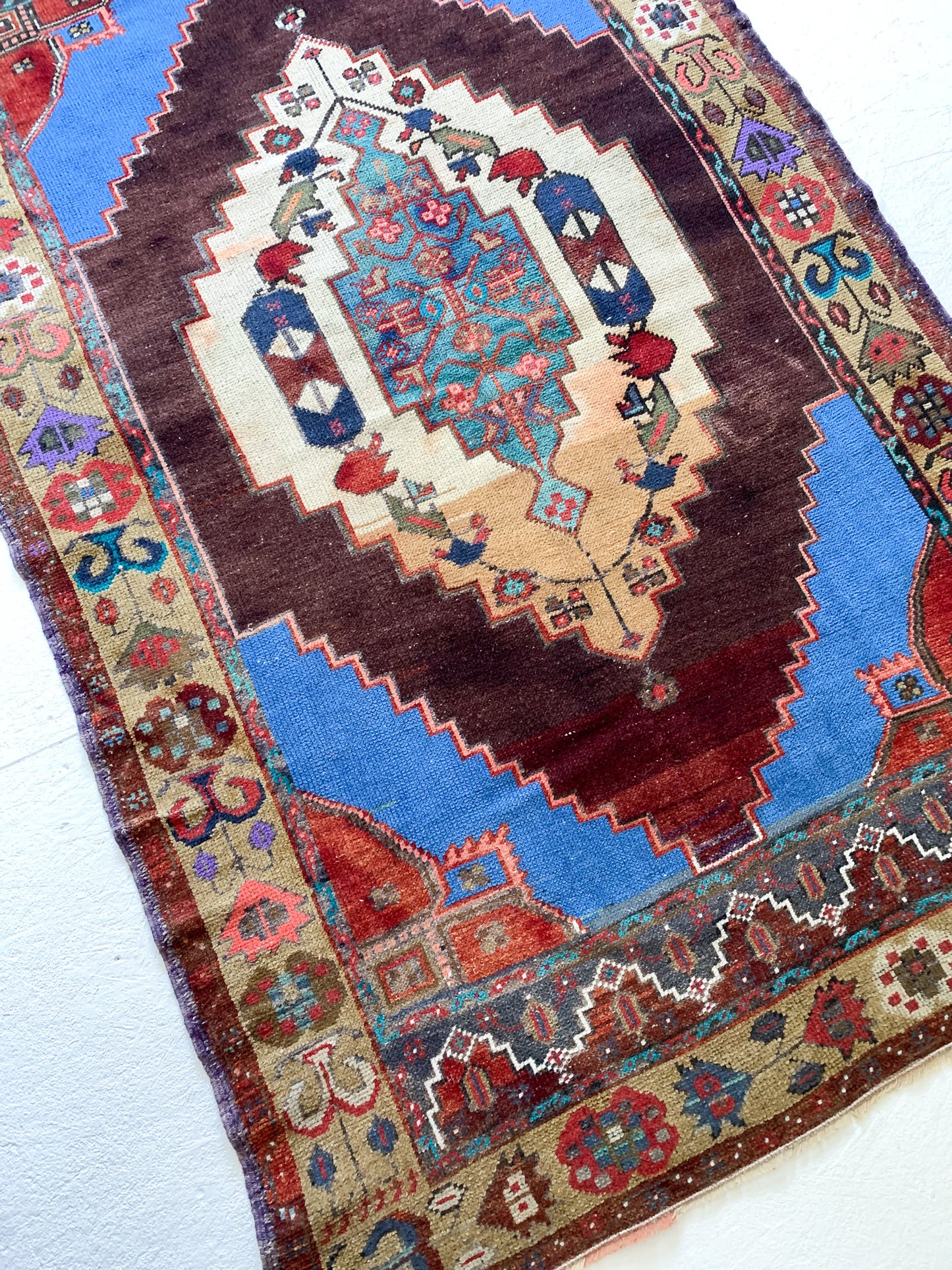 Reserved for Carmen - A1053 - 4.0' x 6.9' Vintage Turkish Area Rug