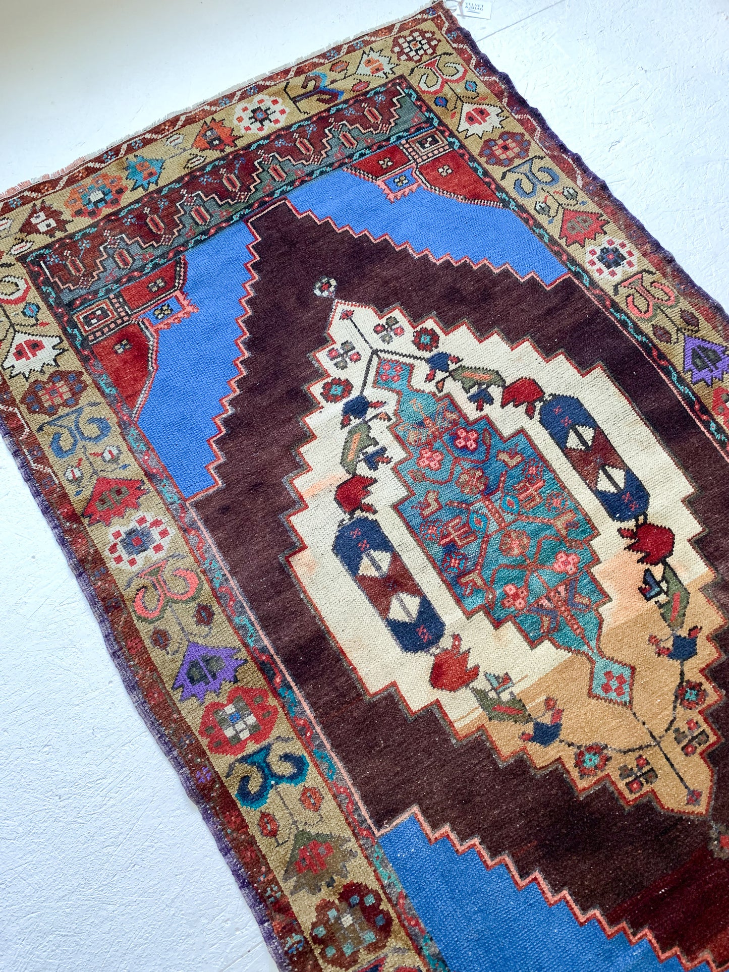 Reserved for Carmen - A1053 - 4.0' x 6.9' Vintage Turkish Area Rug