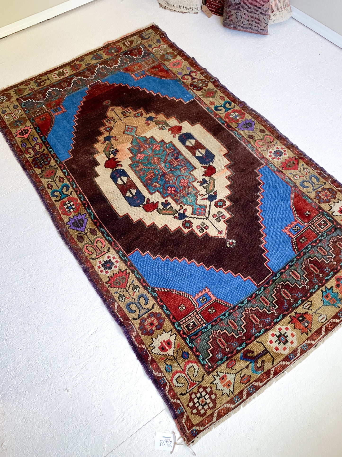 Reserved for Carmen - A1053 - 4.0' x 6.9' Vintage Turkish Area Rug