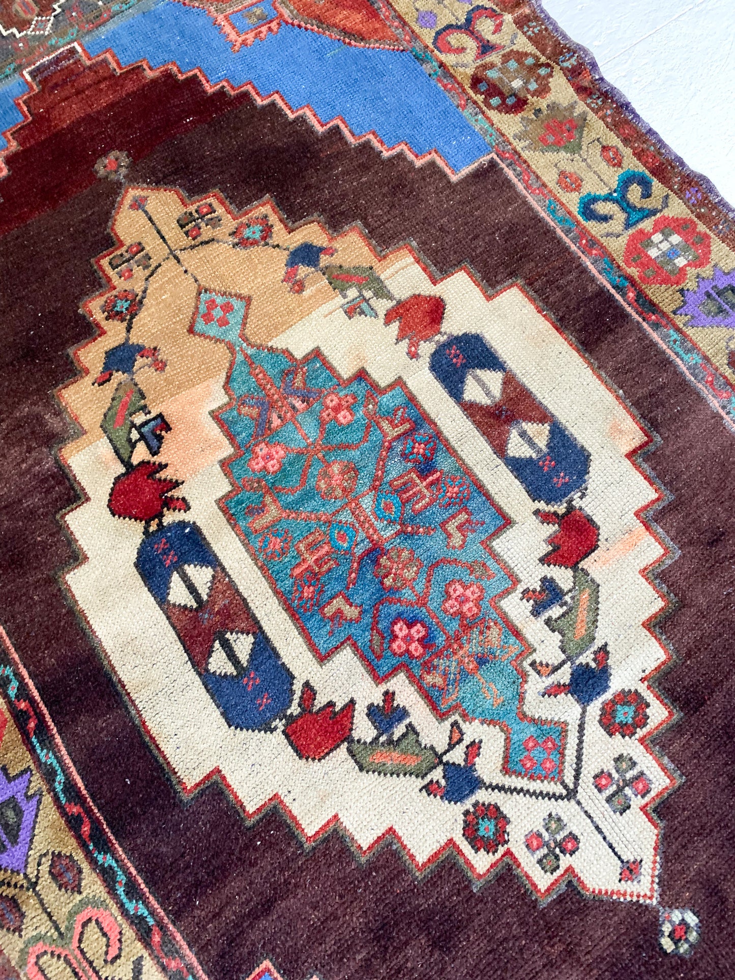 Reserved for Carmen - A1053 - 4.0' x 6.9' Vintage Turkish Area Rug