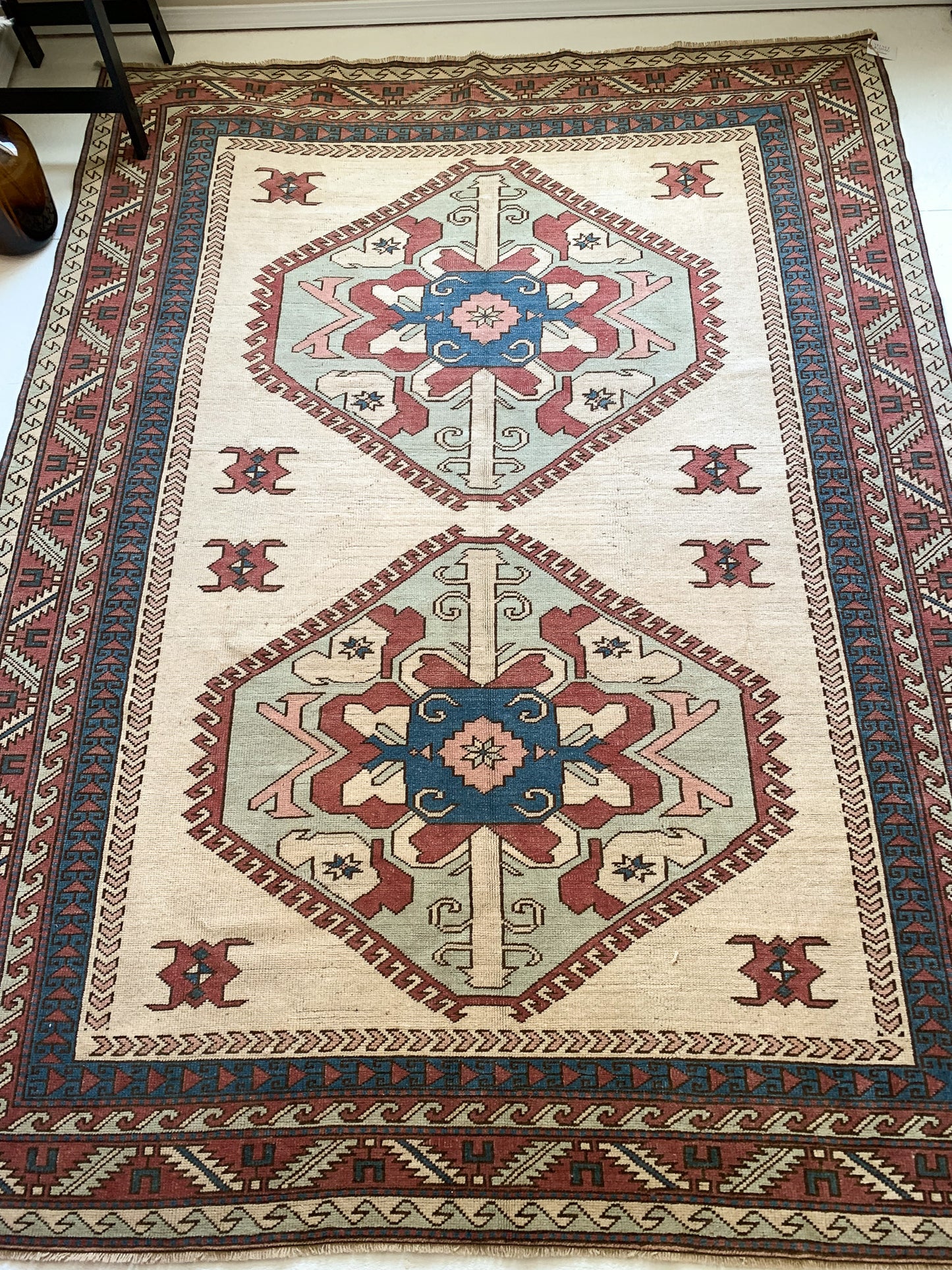 Reserved for Denise - A1055 - 6.6' x 8.8' Vintage Turkish Area Rug