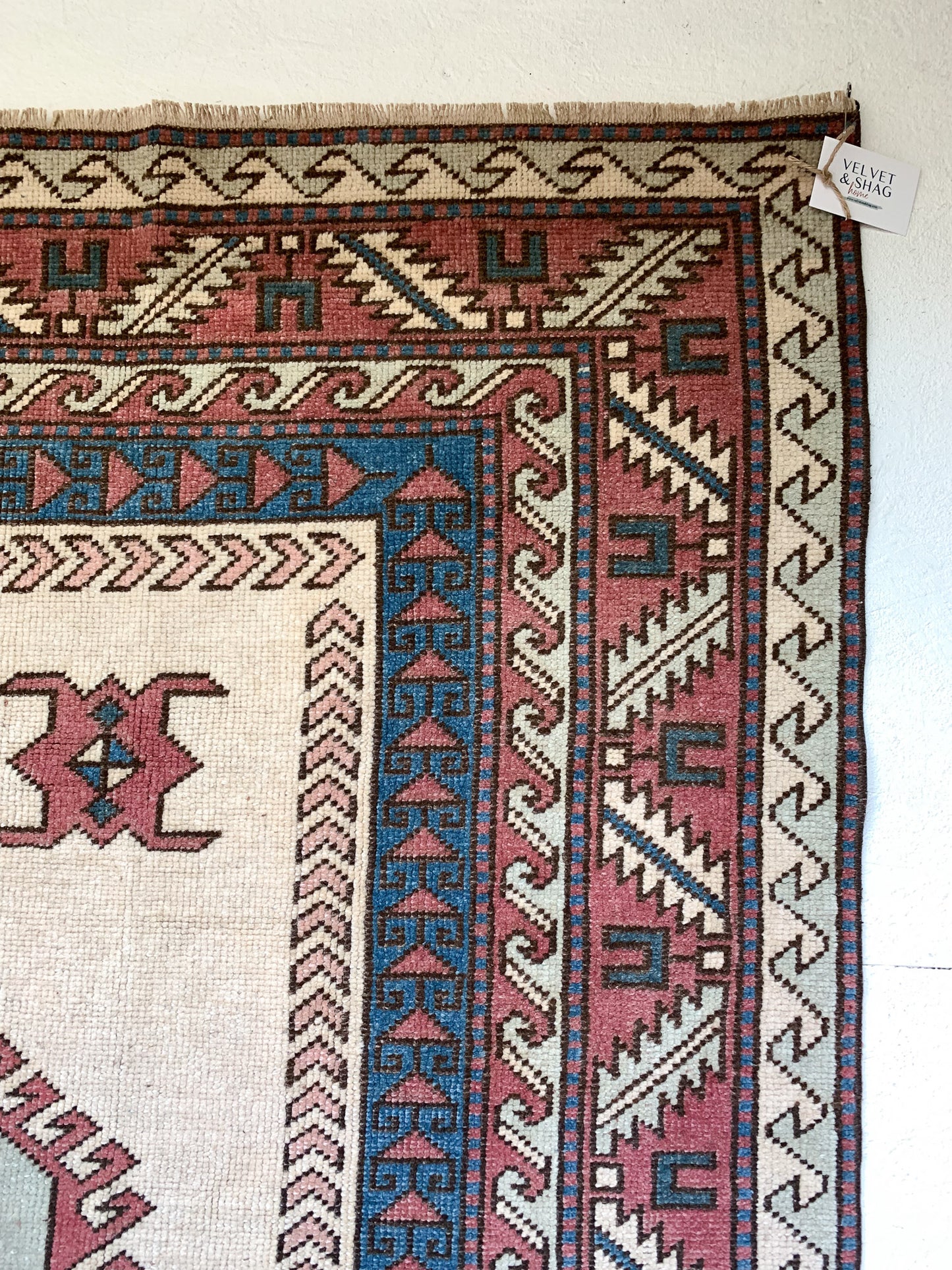 Reserved for Denise - A1055 - 6.6' x 8.8' Vintage Turkish Area Rug