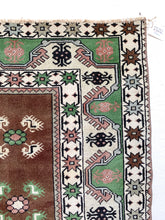 Load image into Gallery viewer, Reserved for Abby - No. A1057 - 3.5&#39; x 6.1&#39; Vintage Turkish Area Rug
