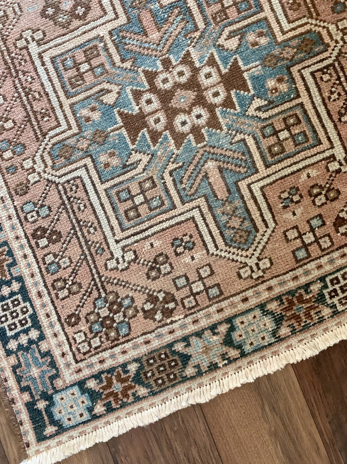 R1125 - 2.6' x 11.3' Vintage Persian Karaka Runner Rug