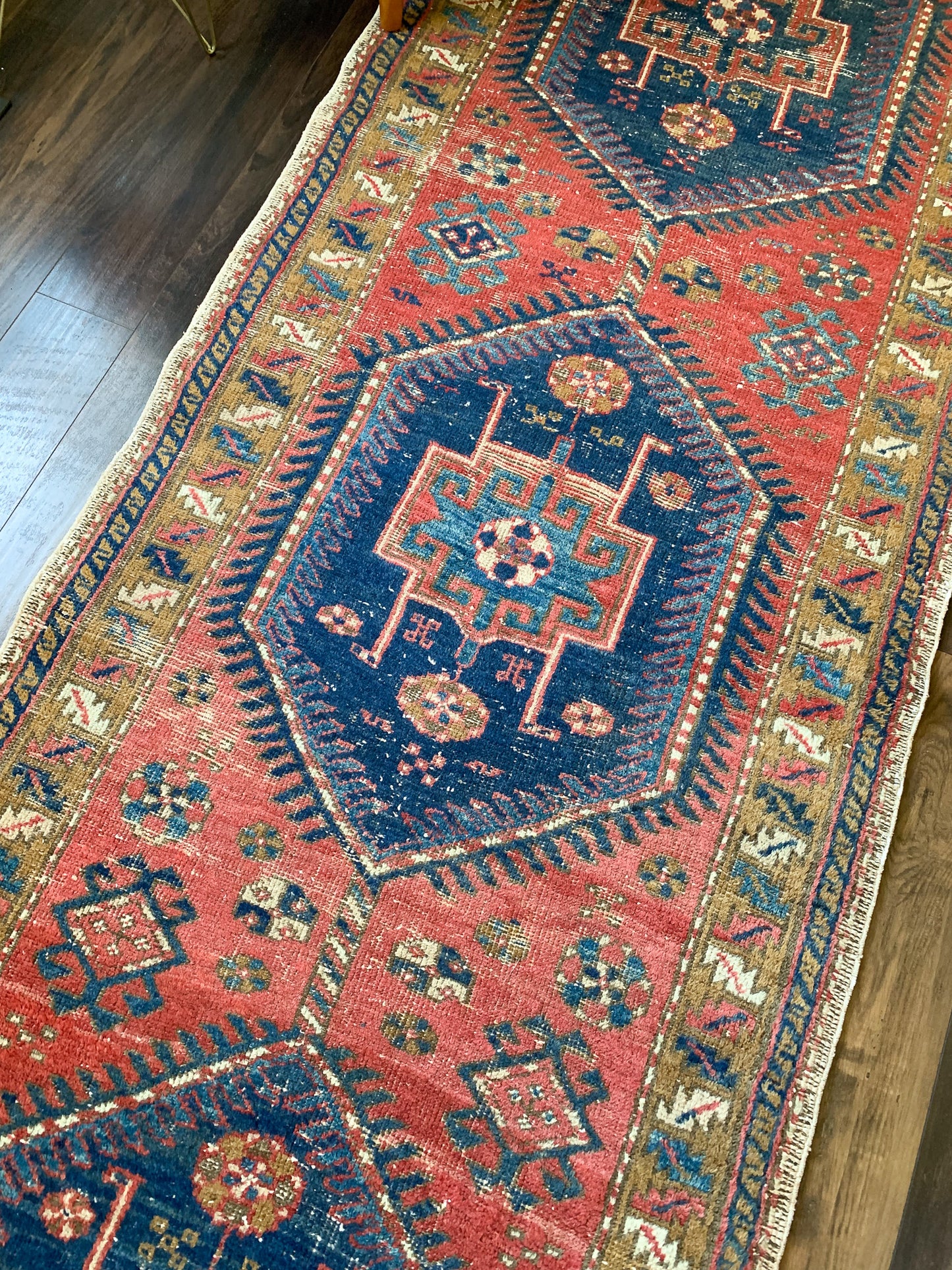 Reserved for Trisha - R1127 - 3.1' x 10.5' Antique Persian Runner Rug