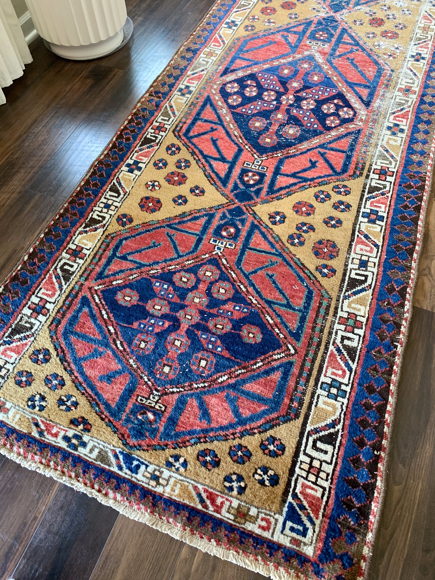 Reserved for Candice - R1131 - 3.3' x 10.8' Antique Persian Runner Rug