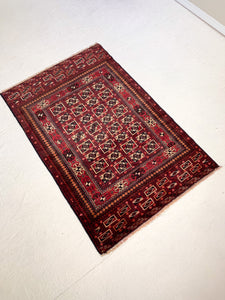 No. A1077 - 2.9' x 4.5' Vintage Persian Turkman Sara Area Rug