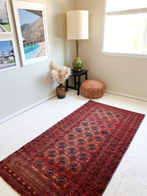 Load image into Gallery viewer, No. A1068 - 3.7&#39; x 7.0&#39; Vintage Afghan Balouch Elephant Foot Area Rug
