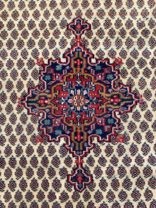 No. A1063 - 3.9' x 6.3' Vintage Persian Saraband Area Rug