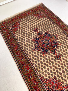 No. A1063 - 3.9' x 6.3' Vintage Persian Saraband Area Rug