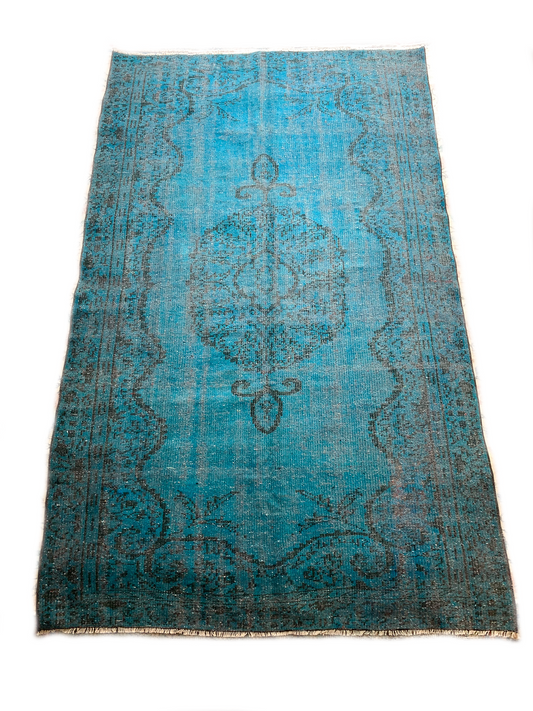 No. A1123 - 5.2' x 8.6' Vintage Turkish Area Rug