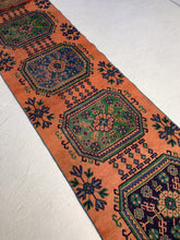 Load image into Gallery viewer, No. R1062 - 2.6&#39; x 11.6&#39; Vintage Turkish Runner Rug
