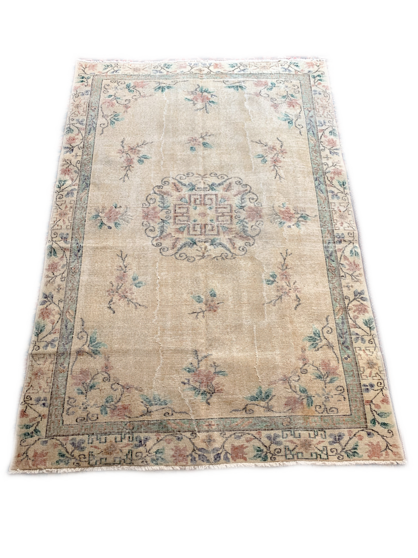 Reserved for Trisha - No. A1124 - 5.7' x 8.3' Vintage Turkish Area Rug